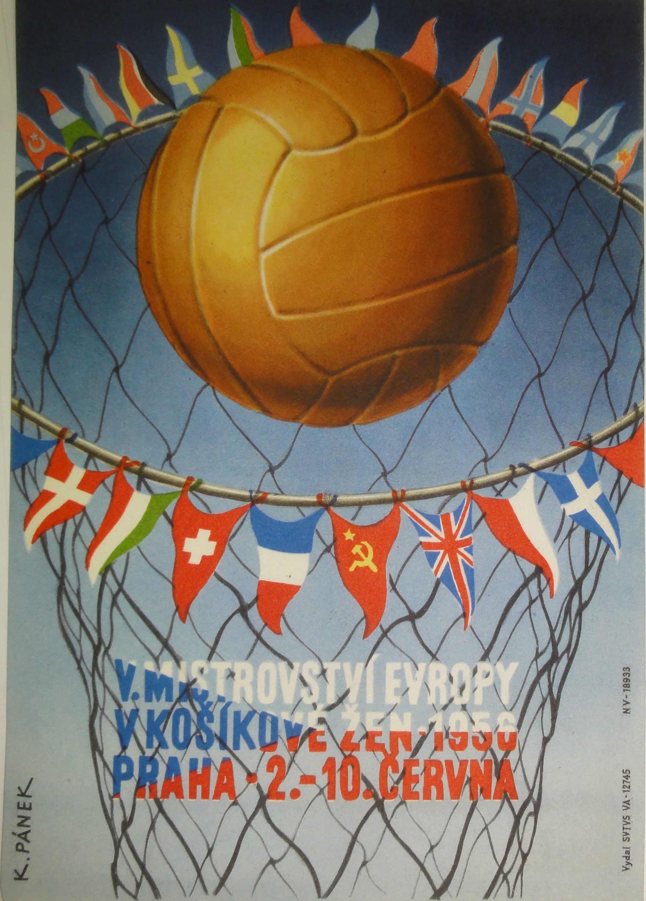 Náhledový obrázek Mistrovství Evropy v košíkové žen. Praha 1956 - 1
