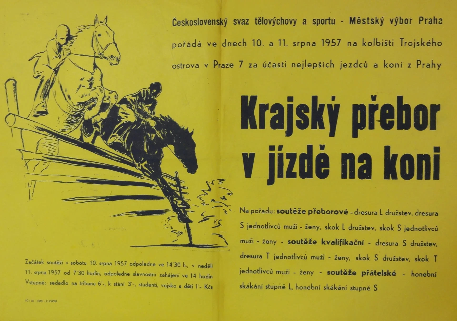 Náhledový obrázek předmětu Krajský přebor v jízdě na koni