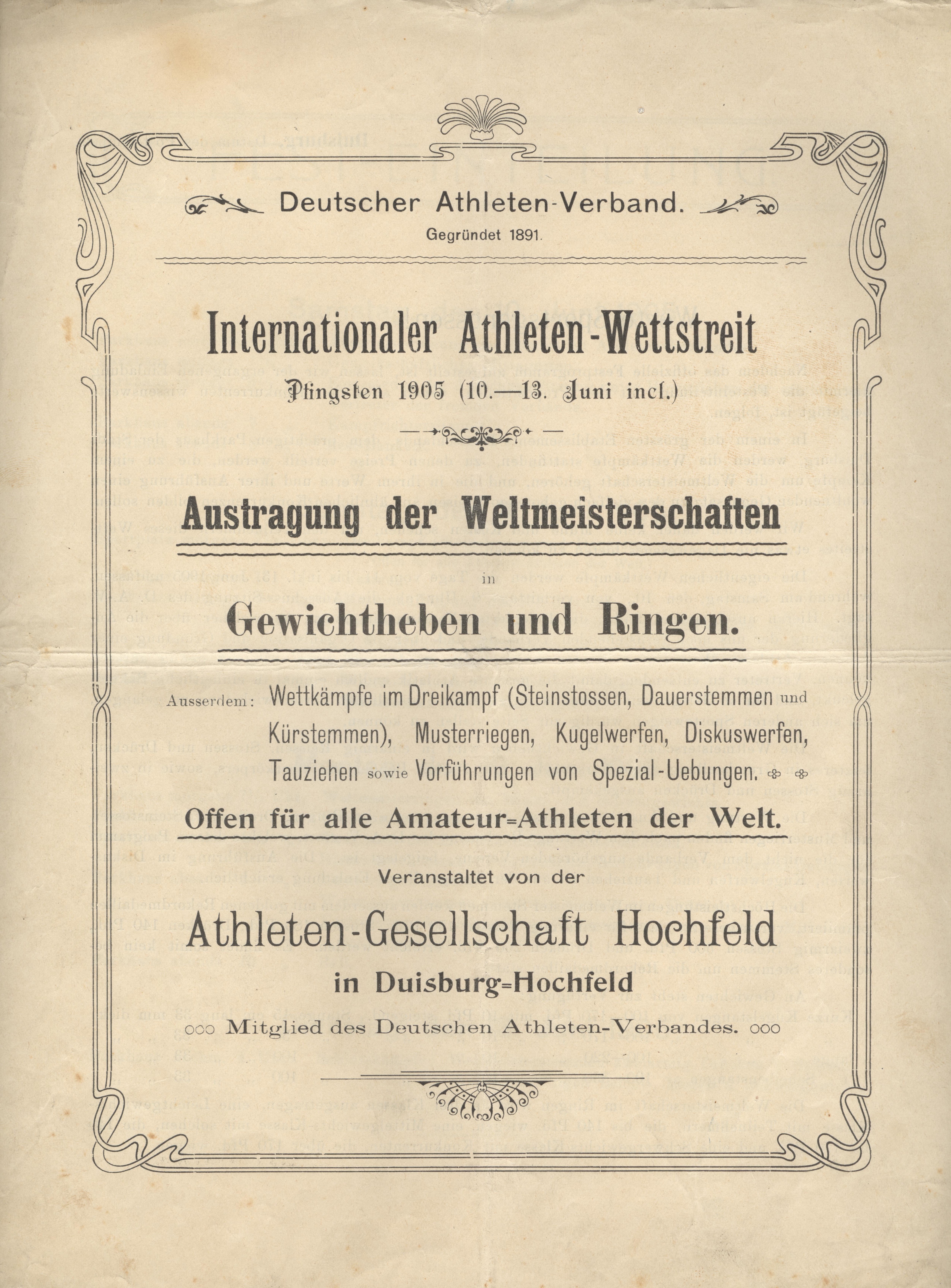 Náhledový obrázek Internationaler Athleten Wettstreit - 2