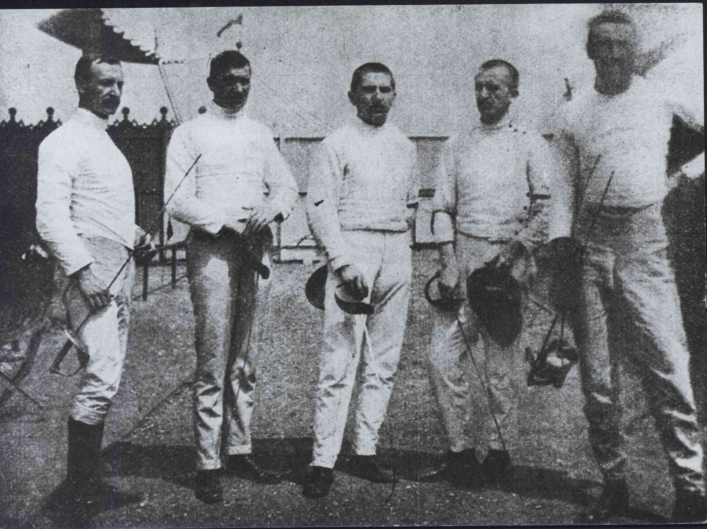Náhledový obrázek Momentka z tréninkového zápasu šermířského klubu Riegel - 1