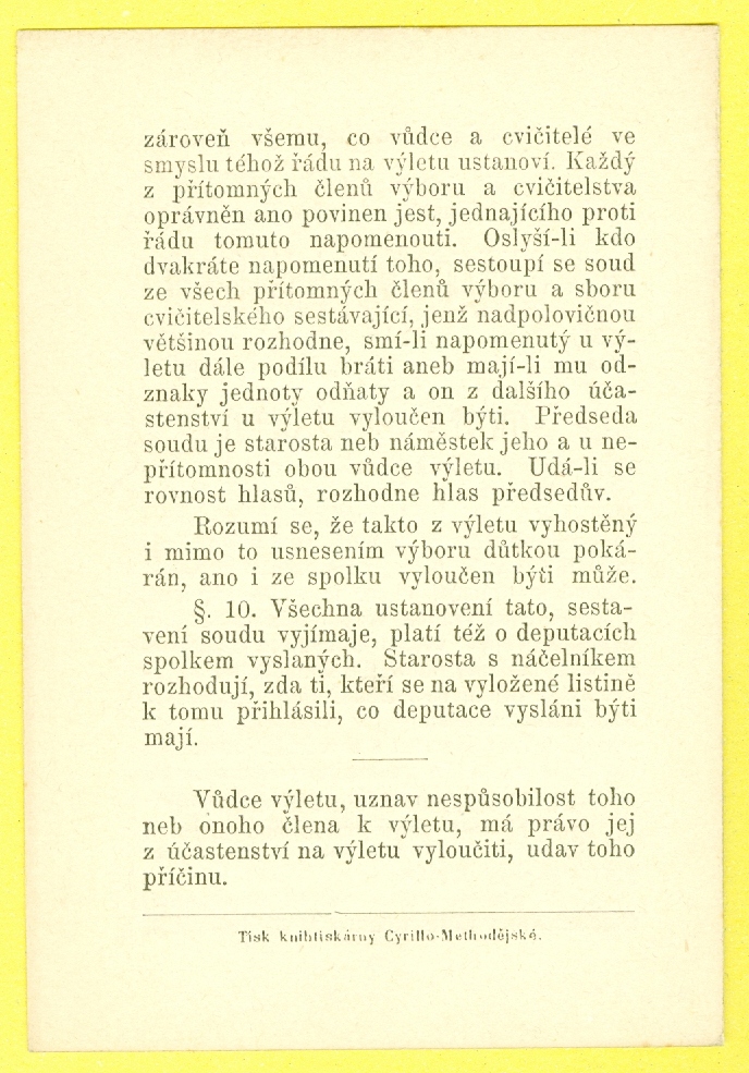 Náhledový obrázek Řád výletní Sokola Pražského - 1