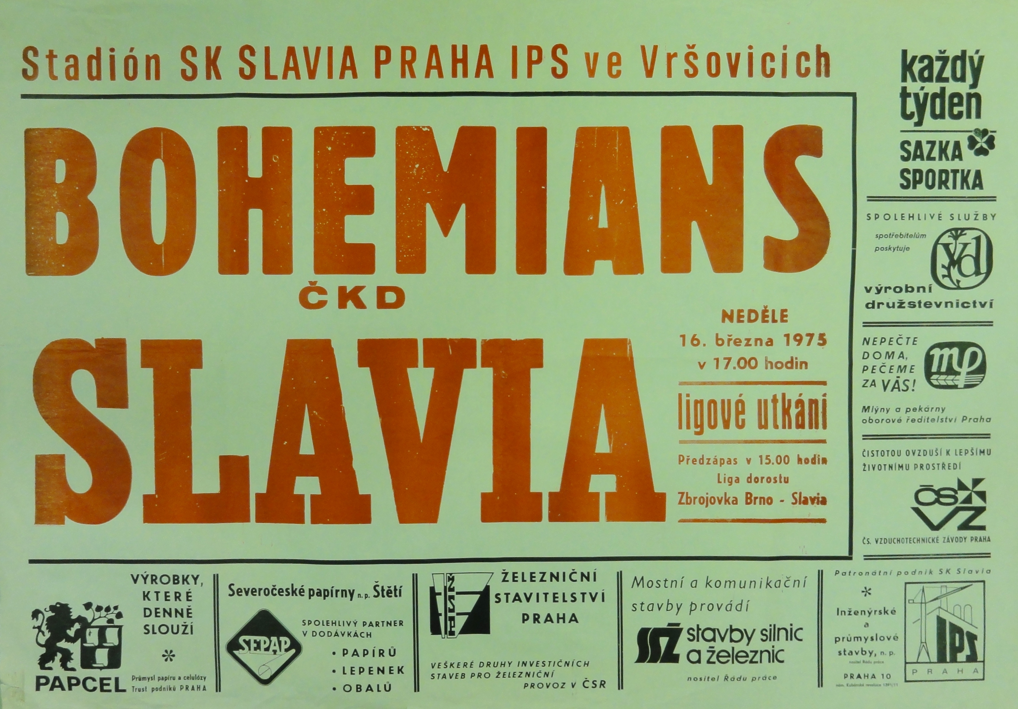 Náhledový obrázek Bohemians - Slavia - 1