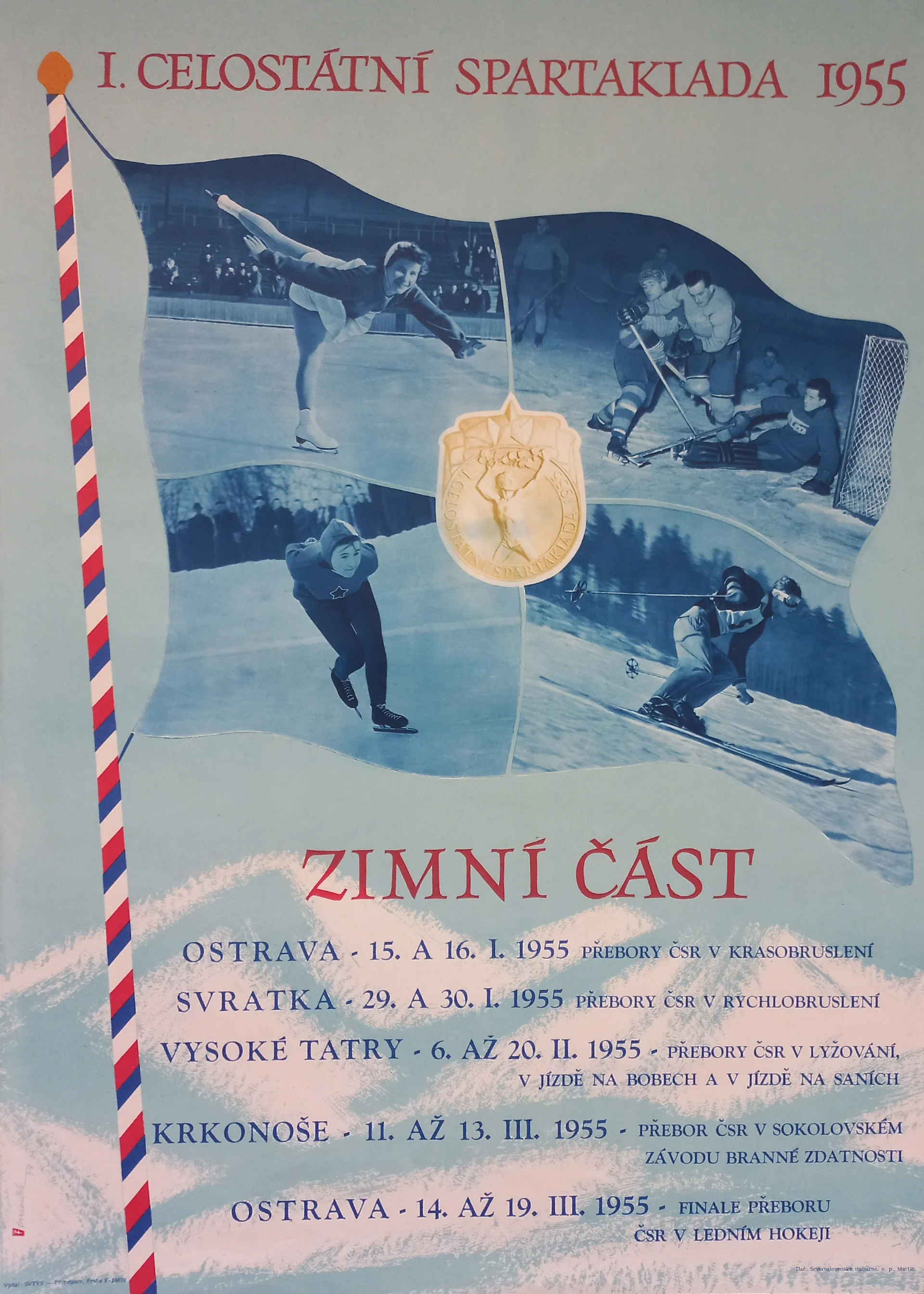 Náhledový obrázek předmětu Československá spartakiáda 1955. Zimní část
