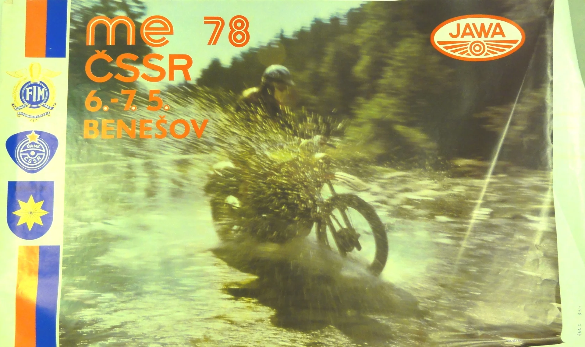 Náhledový obrázek předmětu Mistrovství Evropy motocyklů. Benešov 1978