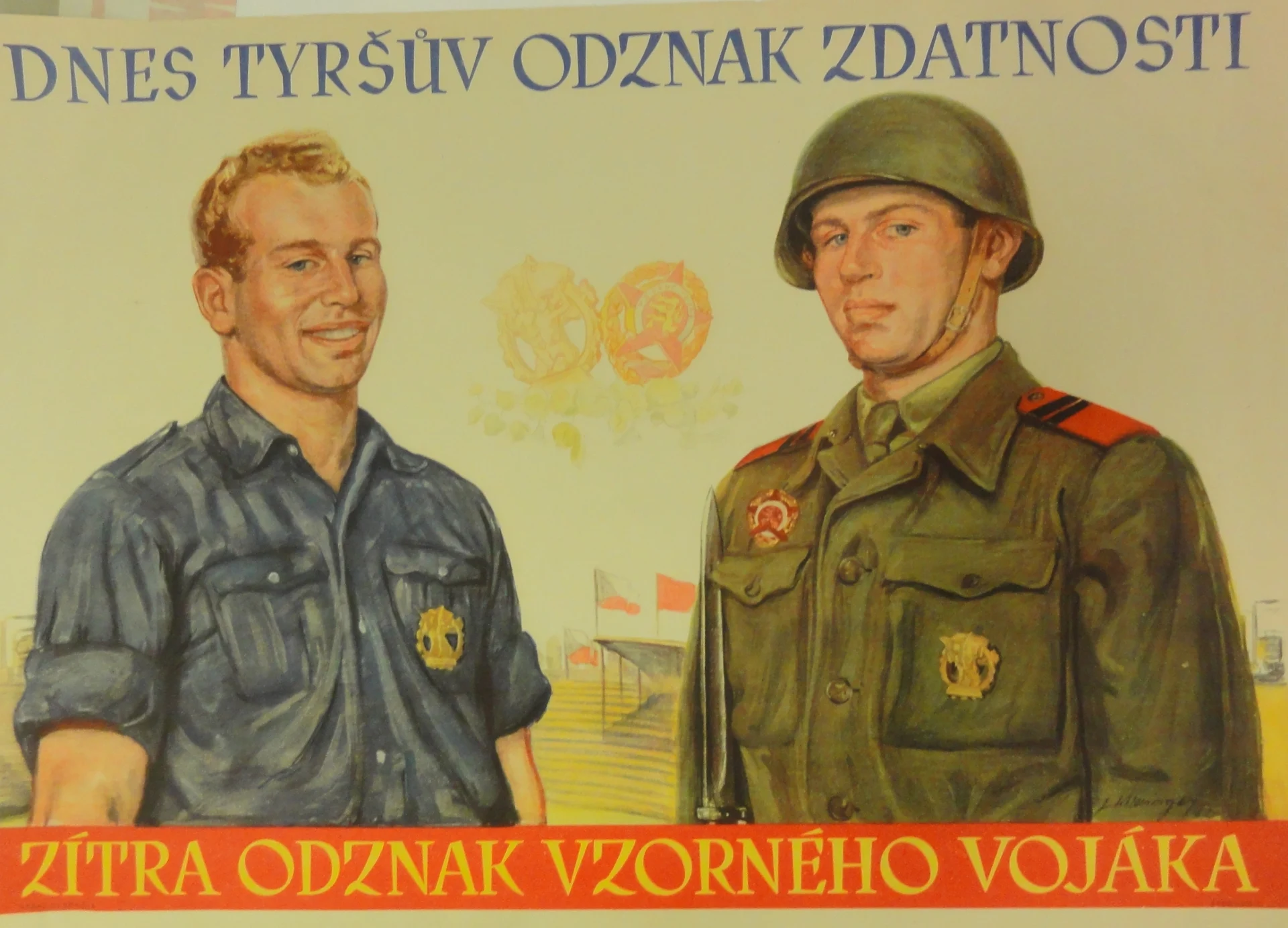 Náhledový obrázek předmětu Dnes Tyršův odznak zdatnosti - Zítra odznak vzorného vojáka