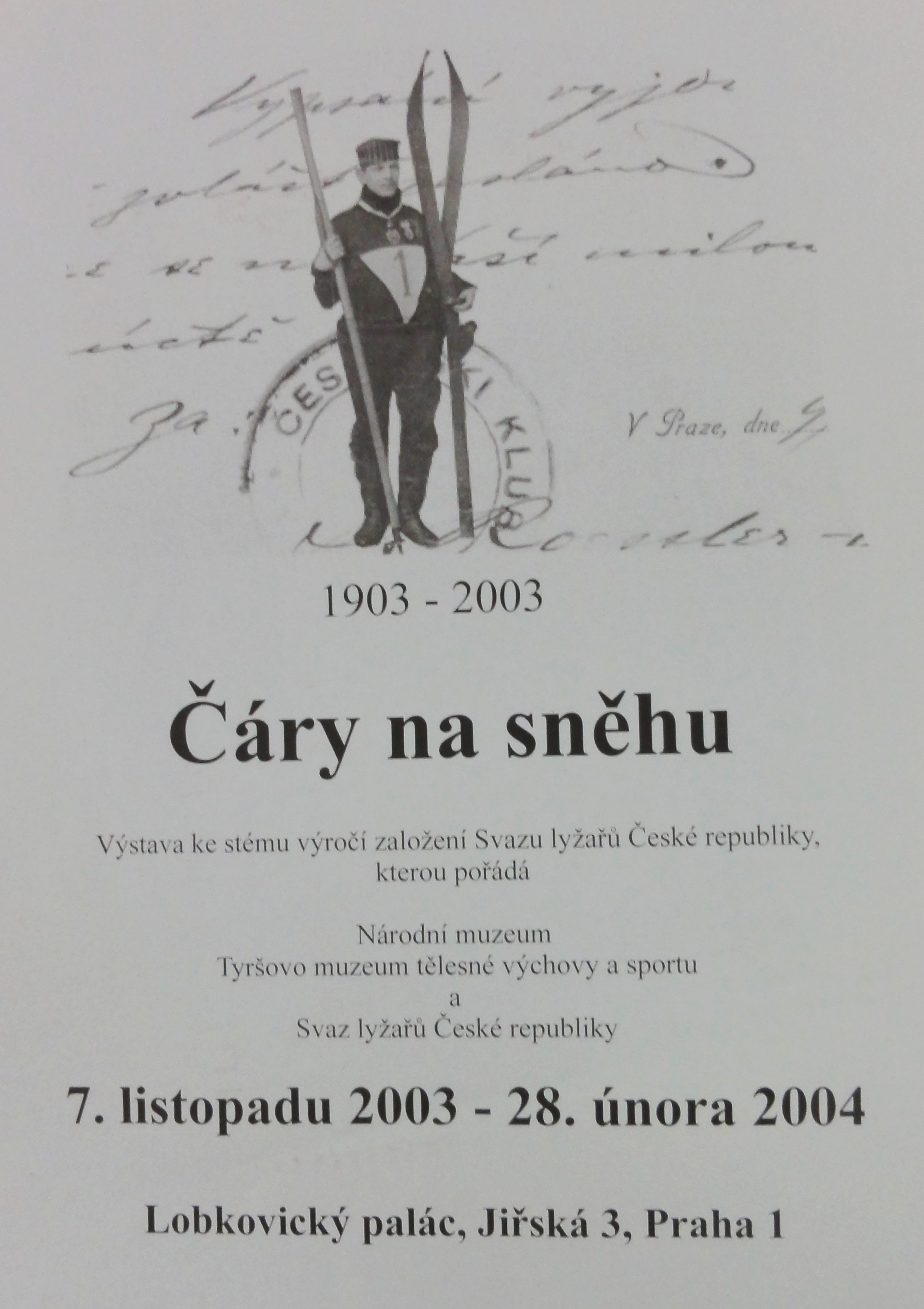 Náhledový obrázek Výstava MTVS. Čáry na sněhu - 1