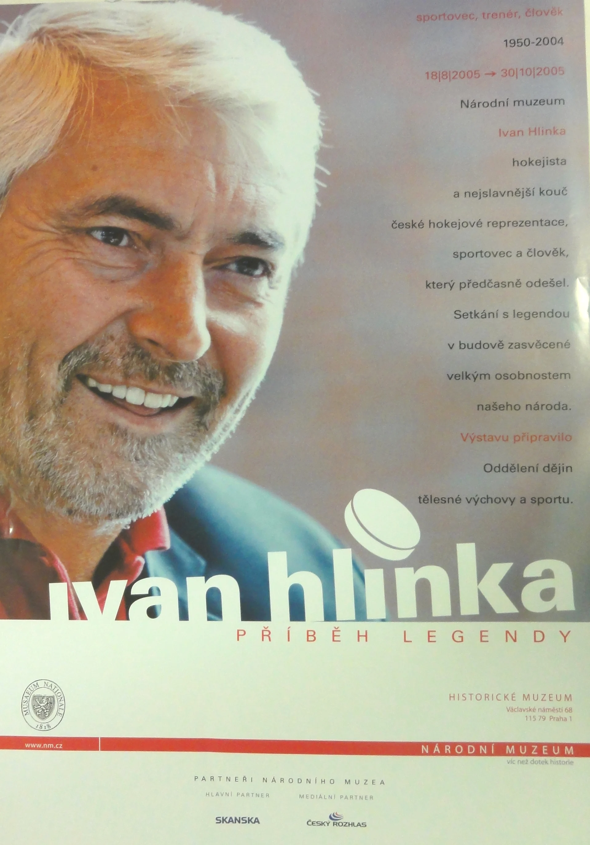 Náhledový obrázek předmětu Výstava ODTVS. Ivan Hlinka. Příběh legendy