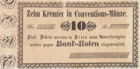 Náhledový obrázek Nouzové platidlo z let 1848-1849 - 10 krejcarů - 1