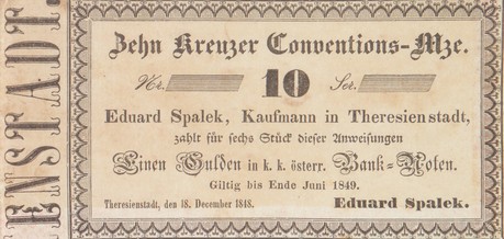 Náhledový obrázek Nouzové platidlo z let 1848-1849 - 10 krejcarů - 1