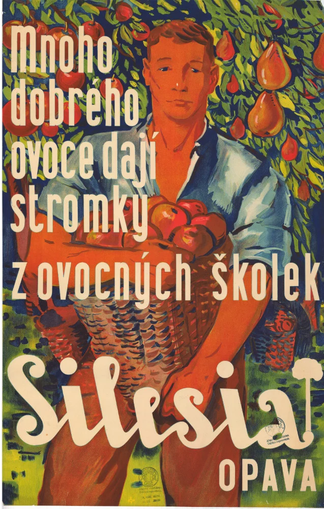 Náhledový obrázek předmětu Reklama na stromky z ovocných školek Silesia, plakát
