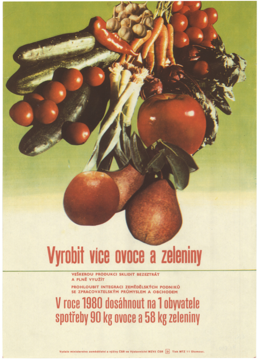 Náhledový obrázek Výzva k vyšší produkci ovoce a zeleniny, plakát - 1