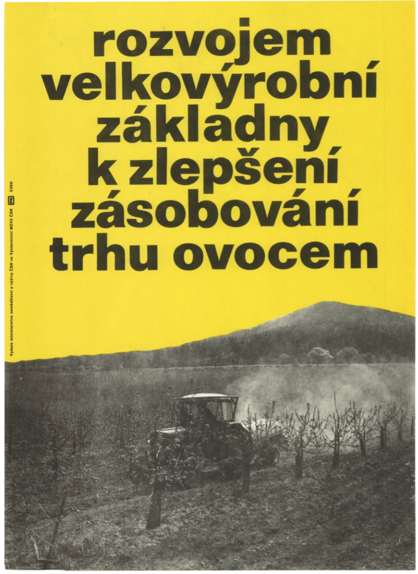 Náhledový obrázek předmětu Výzva k zlepšení zásobování trhu ovocem, plakát