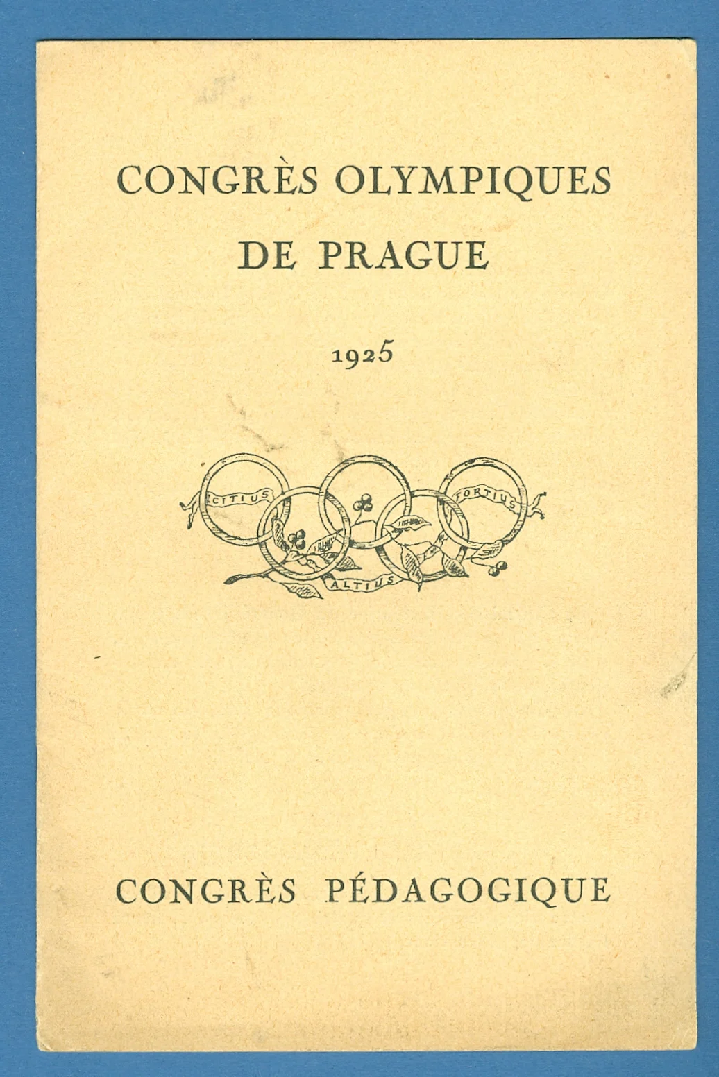Náhledový obrázek předmětu Congrés Olympiques de Prague