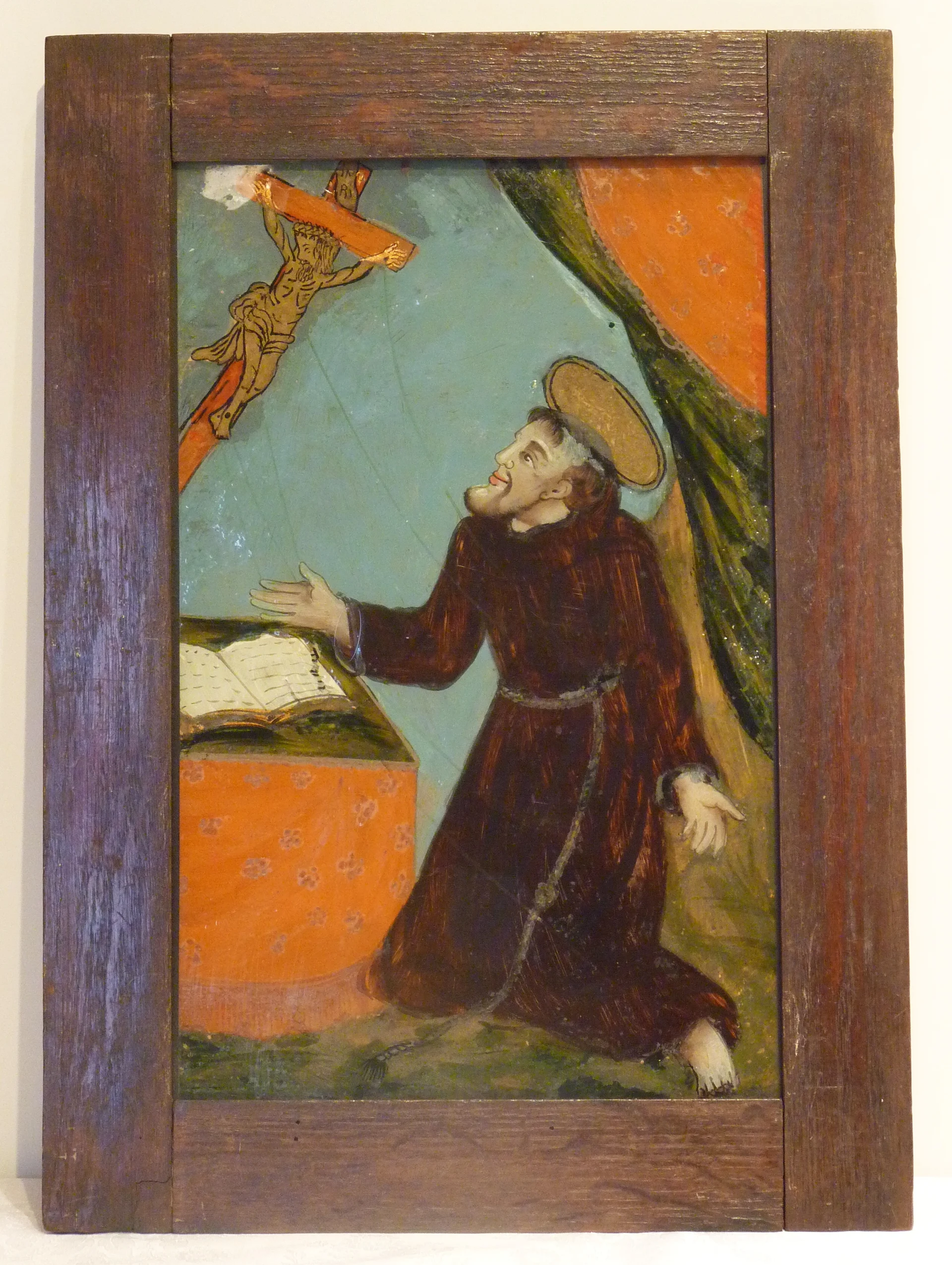 Náhledový obrázek předmětu Sv. František - malba na skle