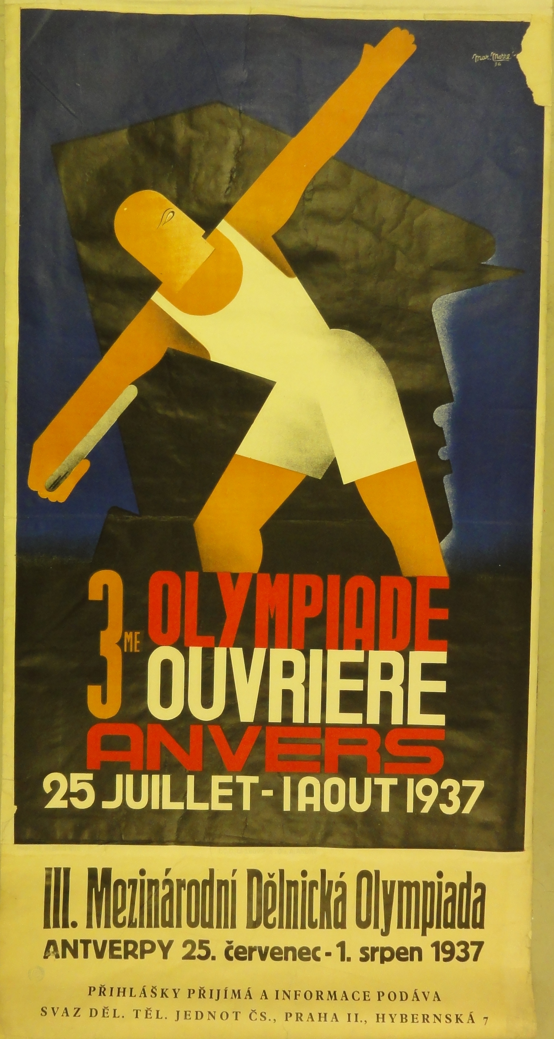 Náhledový obrázek III. Mezinárodní dělnická olympiáda Antverpy - 1
