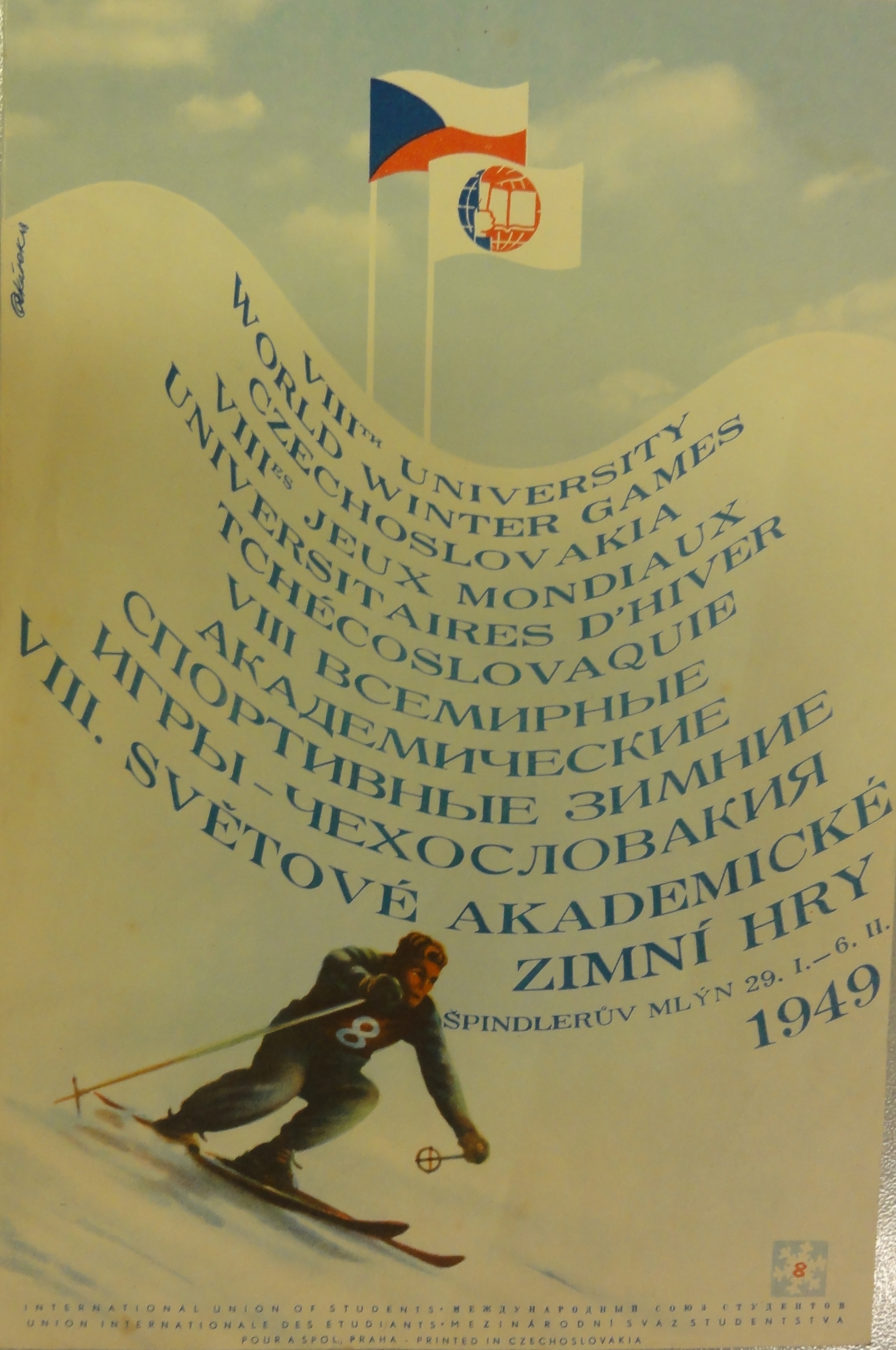 Náhledový obrázek VIII. Světové akademické zimní hry. Špindlerův Mlýn 1949 - 1