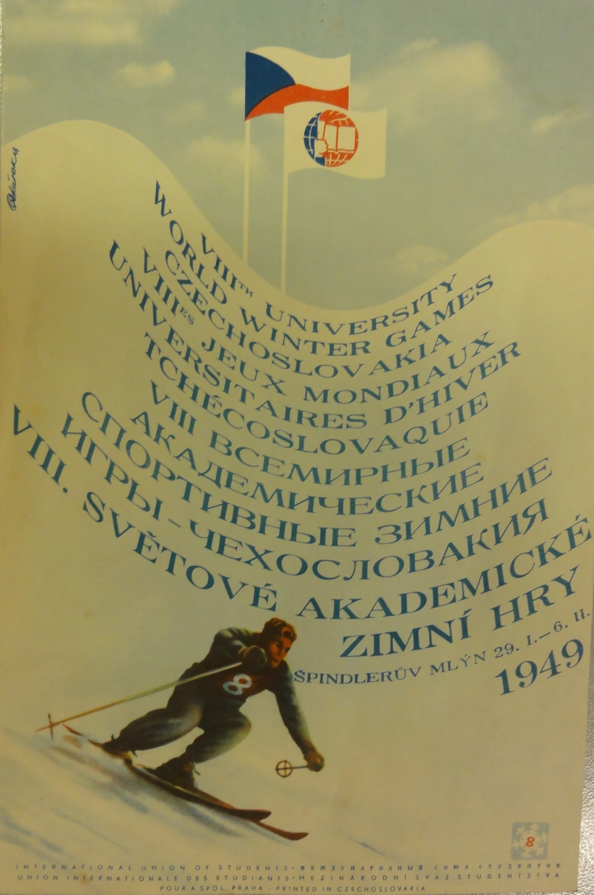 Náhledový obrázek předmětu VIII. Světové akademické zimní hry. Špindlerův Mlýn 1949