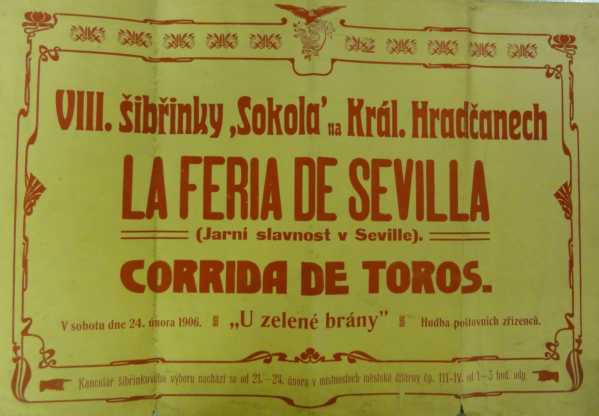 Náhledový obrázek předmětu Šibřinky Sokola Hradčany. La Feria de Sevilla