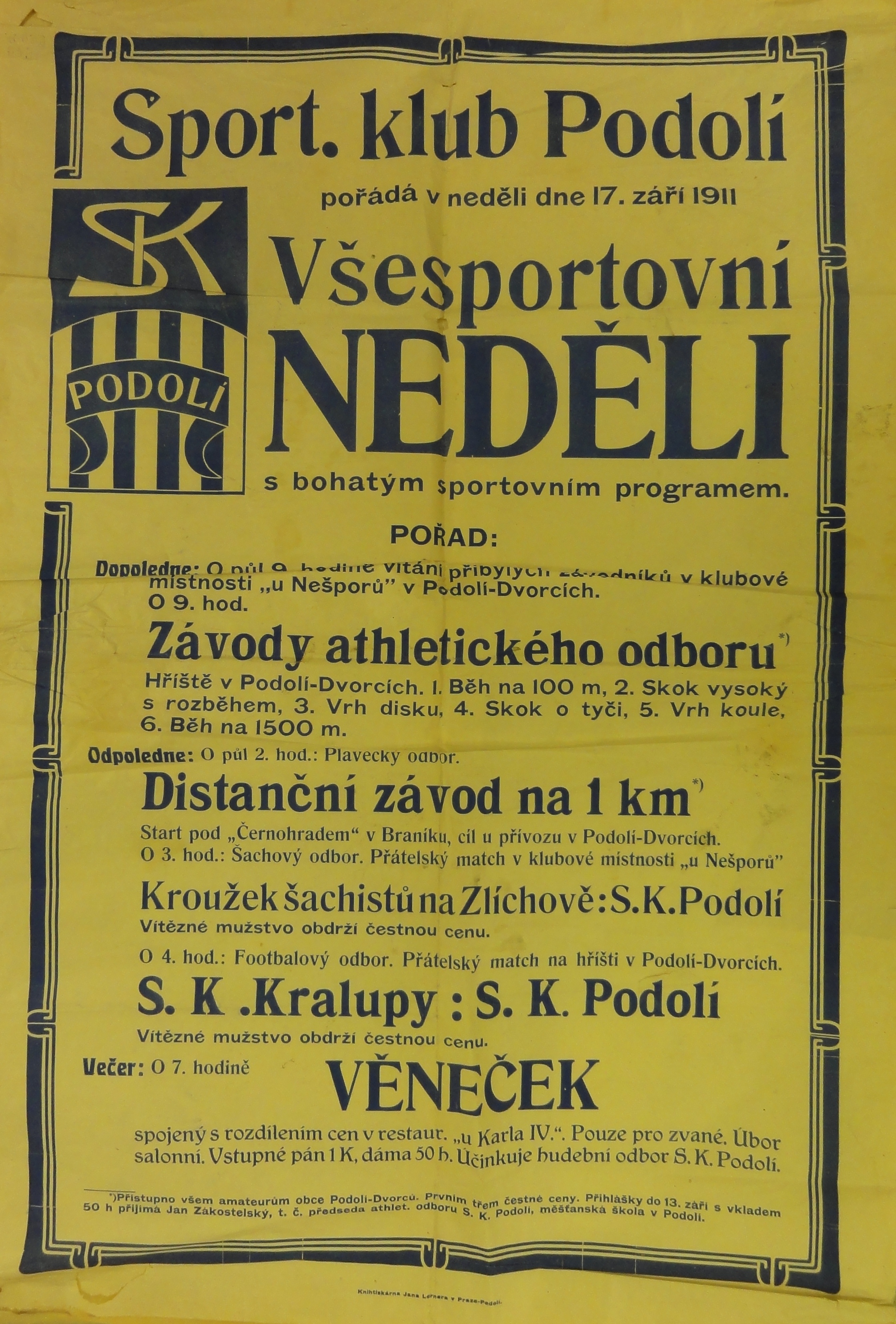 Náhledový obrázek SK Podolí. Všesportovní neděle - 1