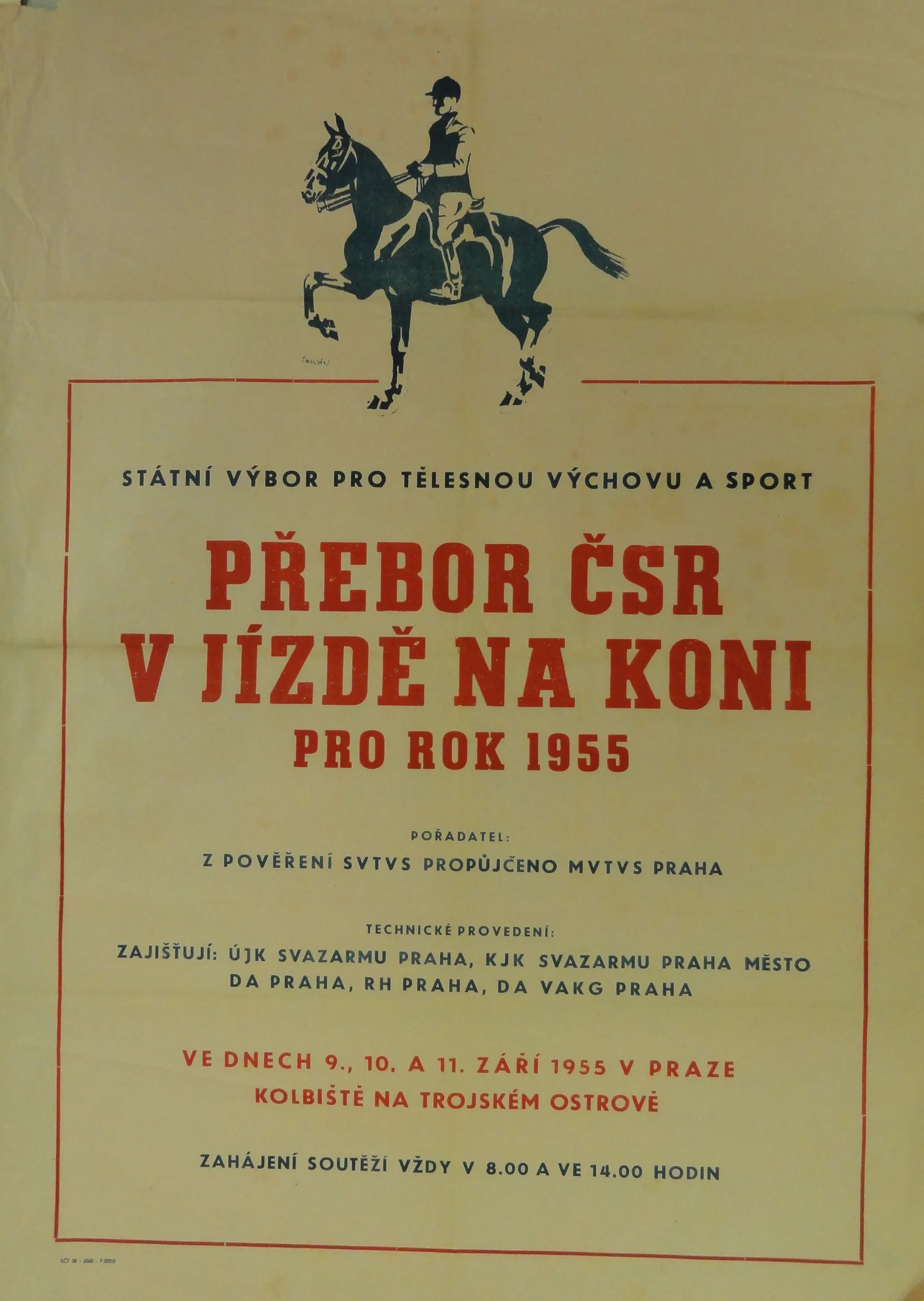 Náhledový obrázek předmětu Přebor ČSR v jízdě na koni