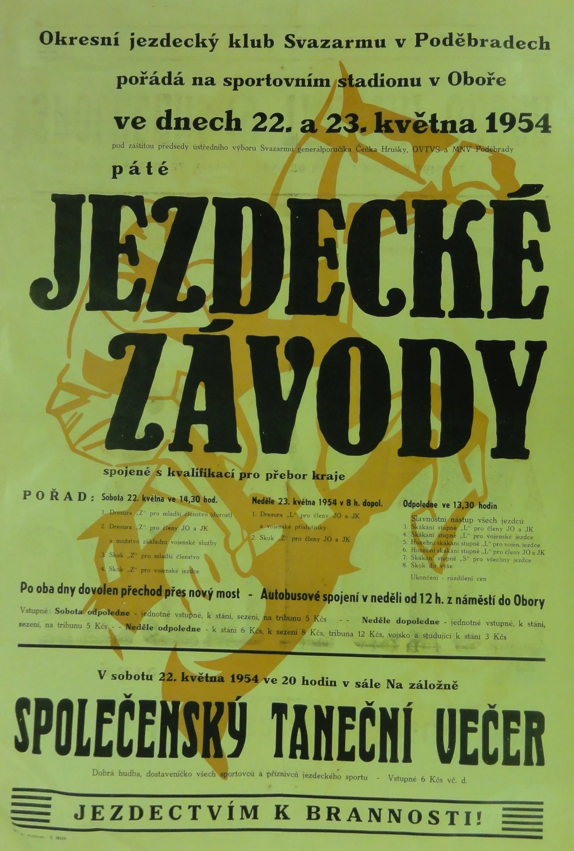Náhledový obrázek předmětu Jezdecké závody v Poděbradech