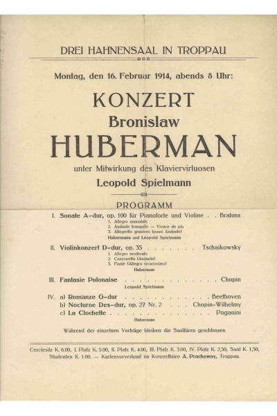 Náhledový obrázek Program koncertu - 1