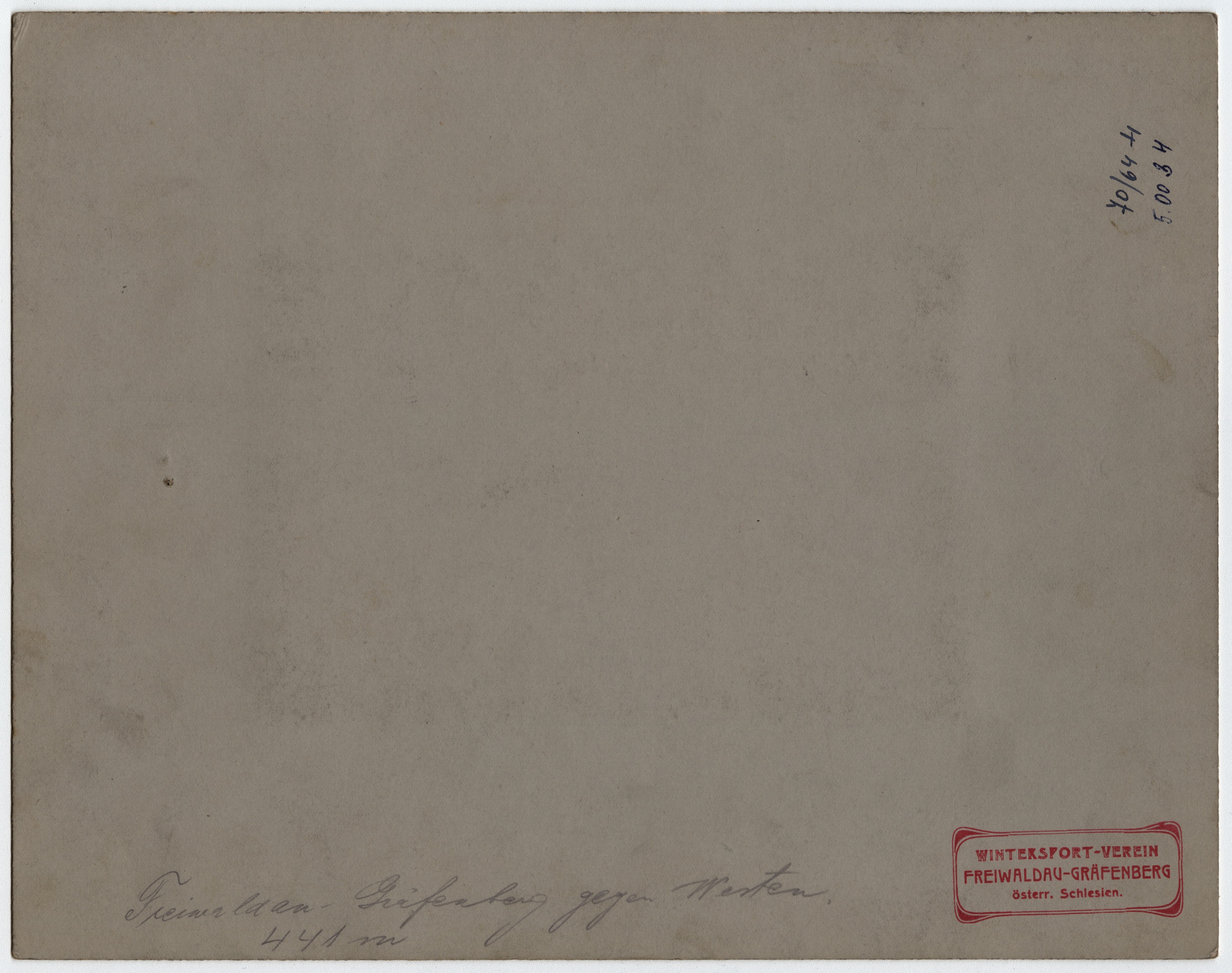 Náhledový obrázek Zimní fotografie centrální části města Jeseník (před r. 1918) - 3