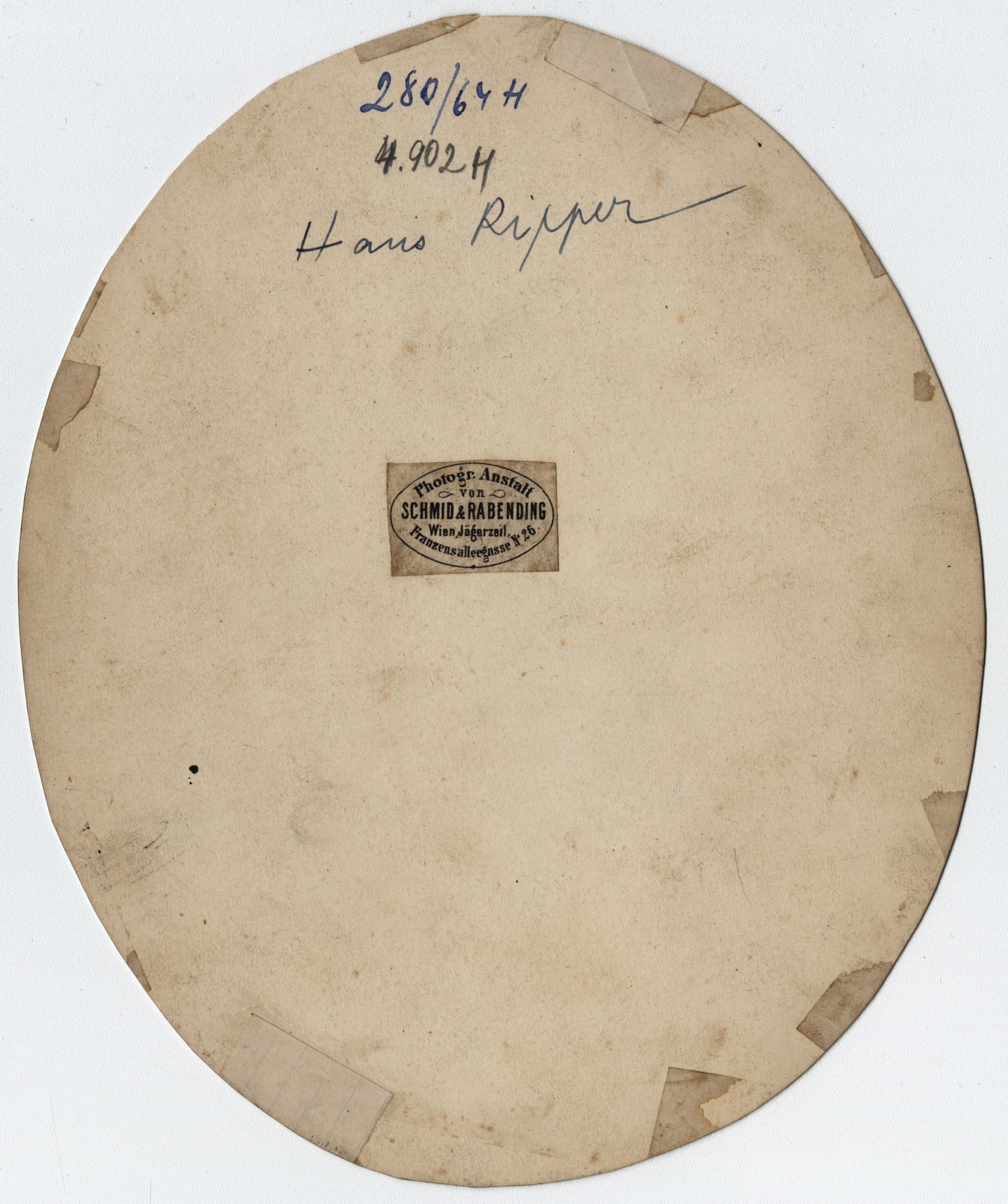 Náhledový obrázek Johann Ripper (1830-1912) na kabinetní fotografii (2. pol. 19. století) - 2