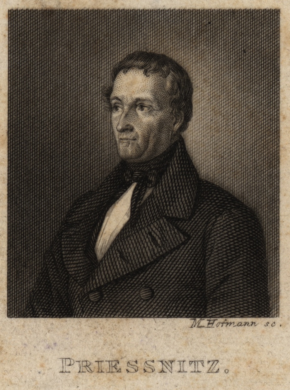 Náhledový obrázek Vincenz Priessnitz (1799-1851) na drobné litografii - 2