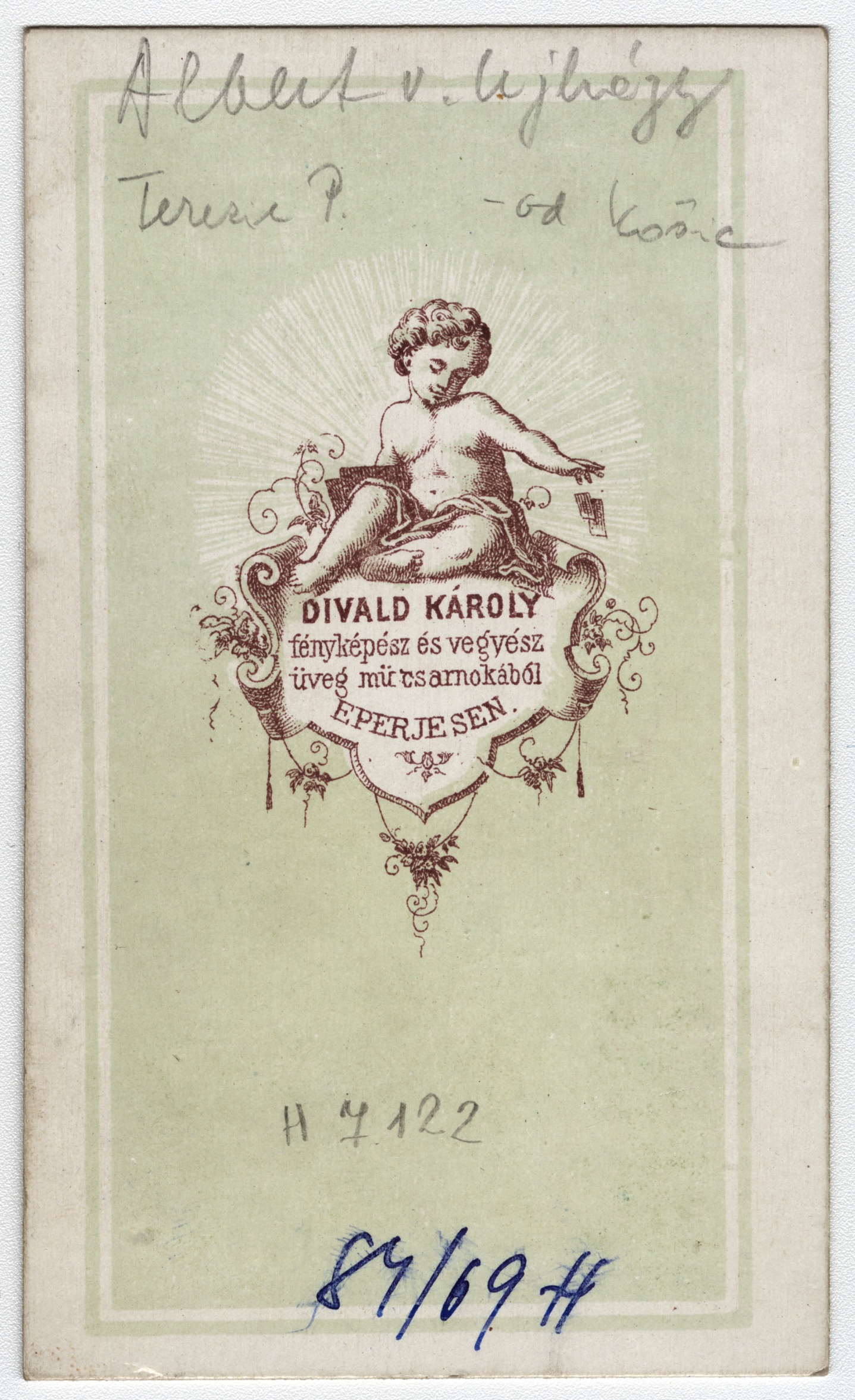 Náhledový obrázek Baron Albert von Ujházy (1831 - 1873) na kabinetní fotografii (1866) - 2