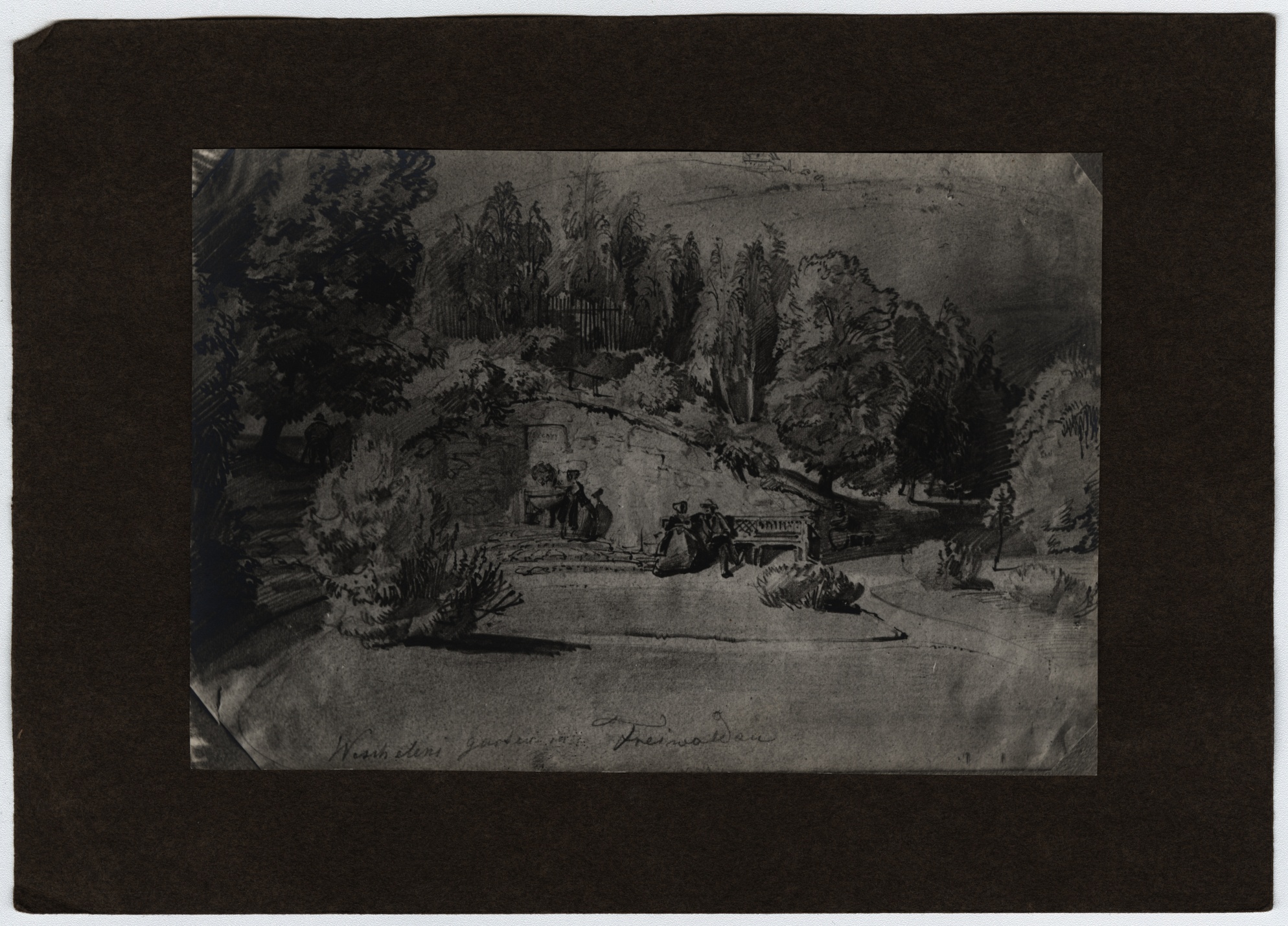 Náhledový obrázek Carl Goebel: tzv. Wesselenyiho zahrada v Jeseníku (1847) - 2