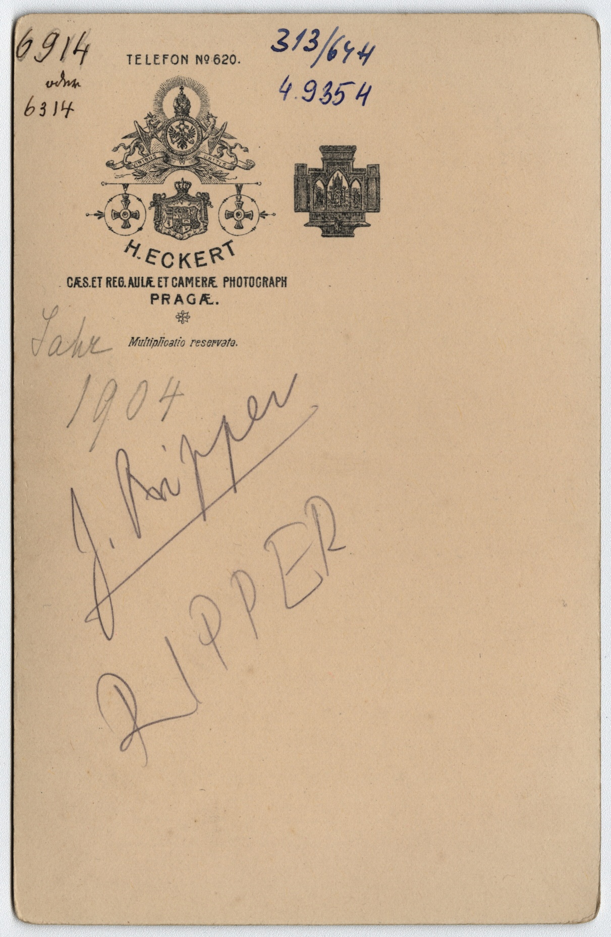 Náhledový obrázek Černobílá fotografie hejtmana Johanna Rippera (1904) - 2