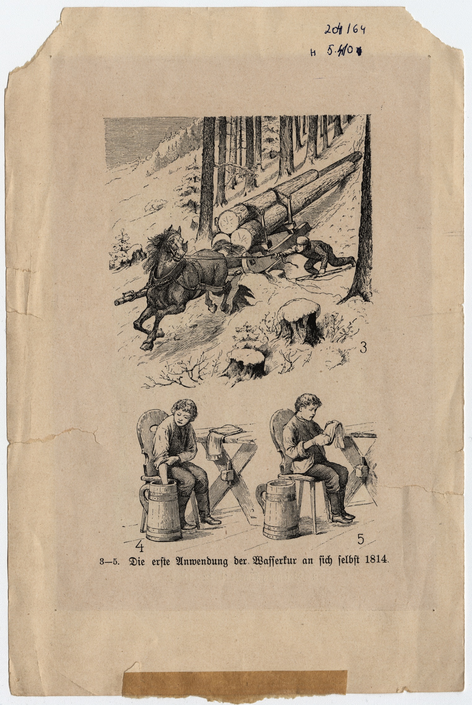 Náhledový obrázek Ilustrace z knihy "Vinzenz Priessnitz. Sein Leben und sein Wirken" (1899) - 1