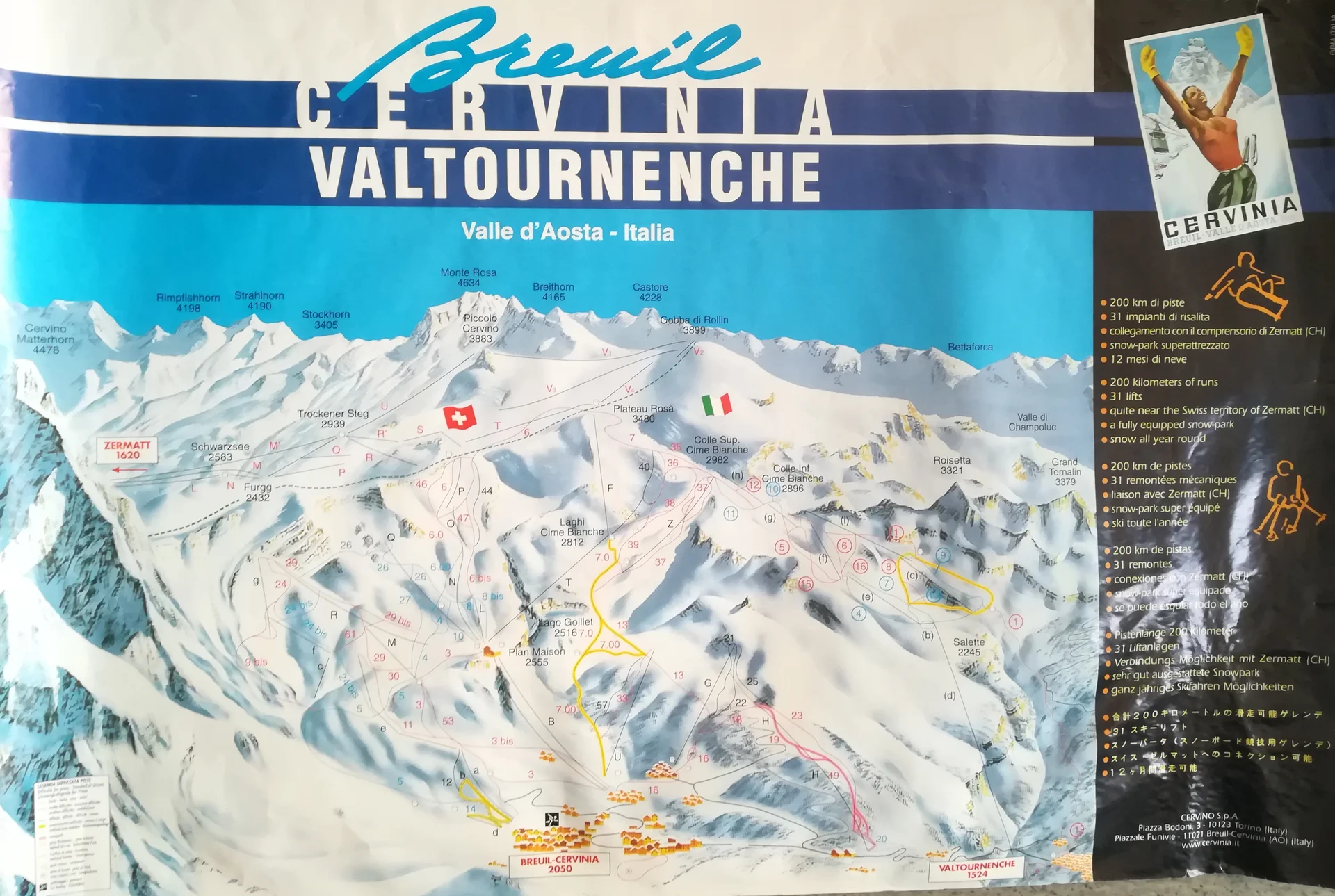 Náhledový obrázek předmětu Breuil-Cervinia. Lyžařské středisko
