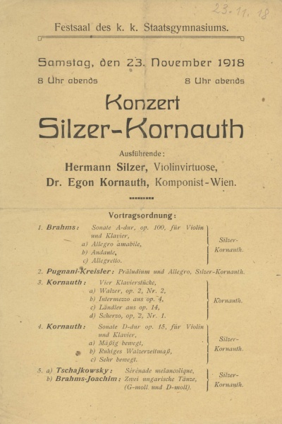 Náhledový obrázek Program koncertu - 1