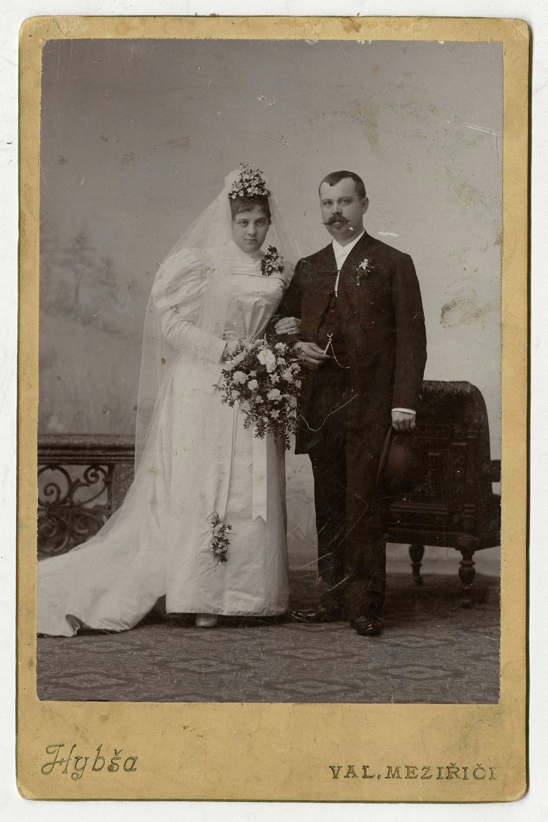 Náhledový obrázek Ing. Antonín Staněk (14. 9. 1856 Nesměřice - 24. 9. 1916 Val. Meziříčí) a Marylda Richtrová (13. 6. 1872 - 17. 4. 1947) - 1