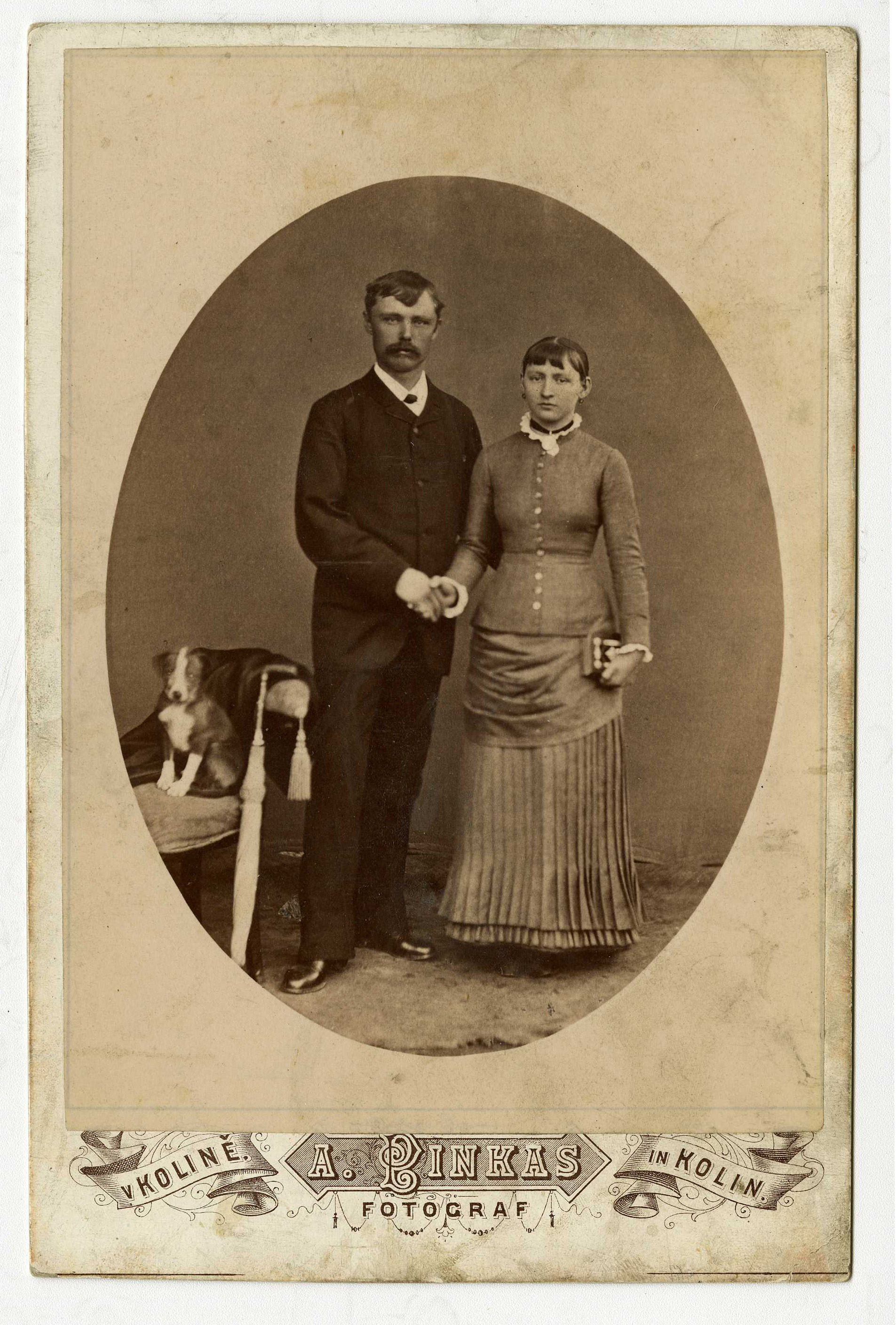 Náhledový obrázek Alois Staněk (20. 8. 1858 Nesměřice - 4. 3. 1947 Nesměřice) a Aloisie roz. Martínková (8. 8. 1868 Dalkovice - 9. 4. 1953 Radkov) - 1