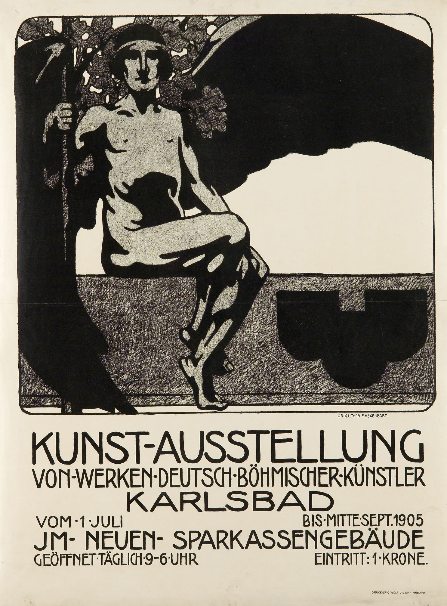 Náhledový obrázek Kunst - Ausstellung von Werken Deutsch-Böhmischer Künstler, Karlsbad 1905 - 1