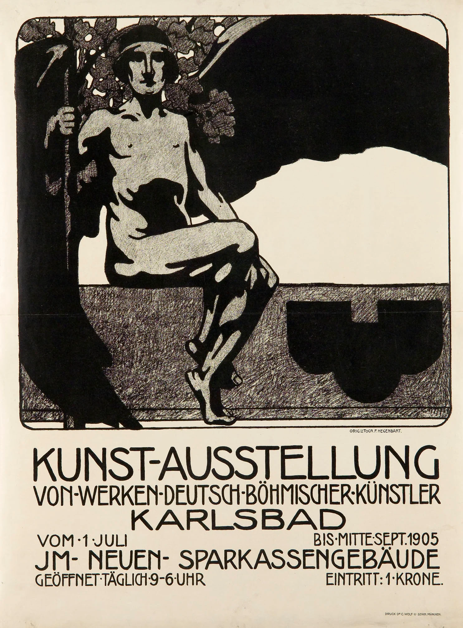 Náhledový obrázek předmětu Kunst - Ausstellung von Werken Deutsch-Böhmischer Künstler, Karlsbad 1905