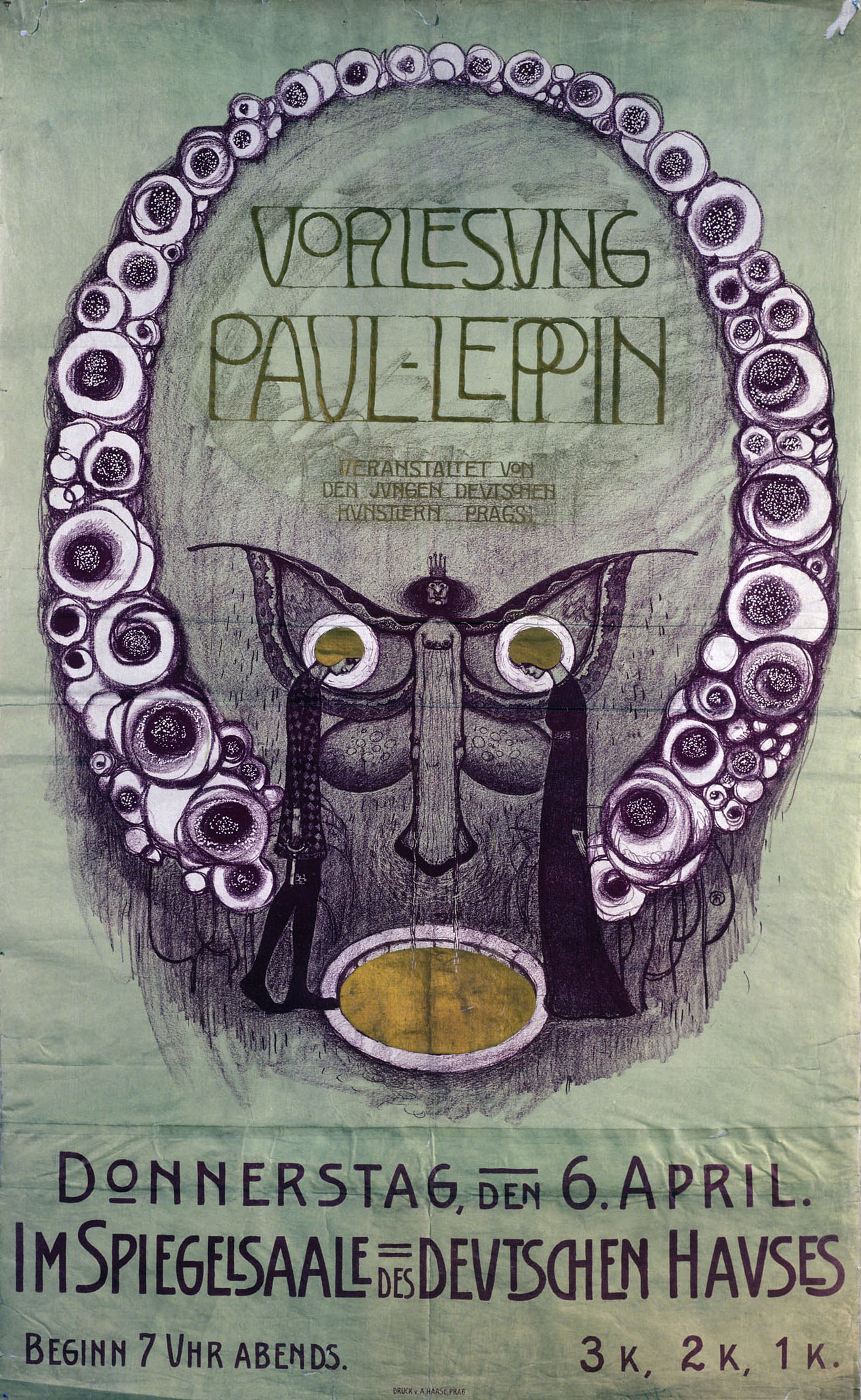 Náhledový obrázek Vorlesung Paul Leppin, veranstelter von den jungen Deutschen Künstlern Praga - 1