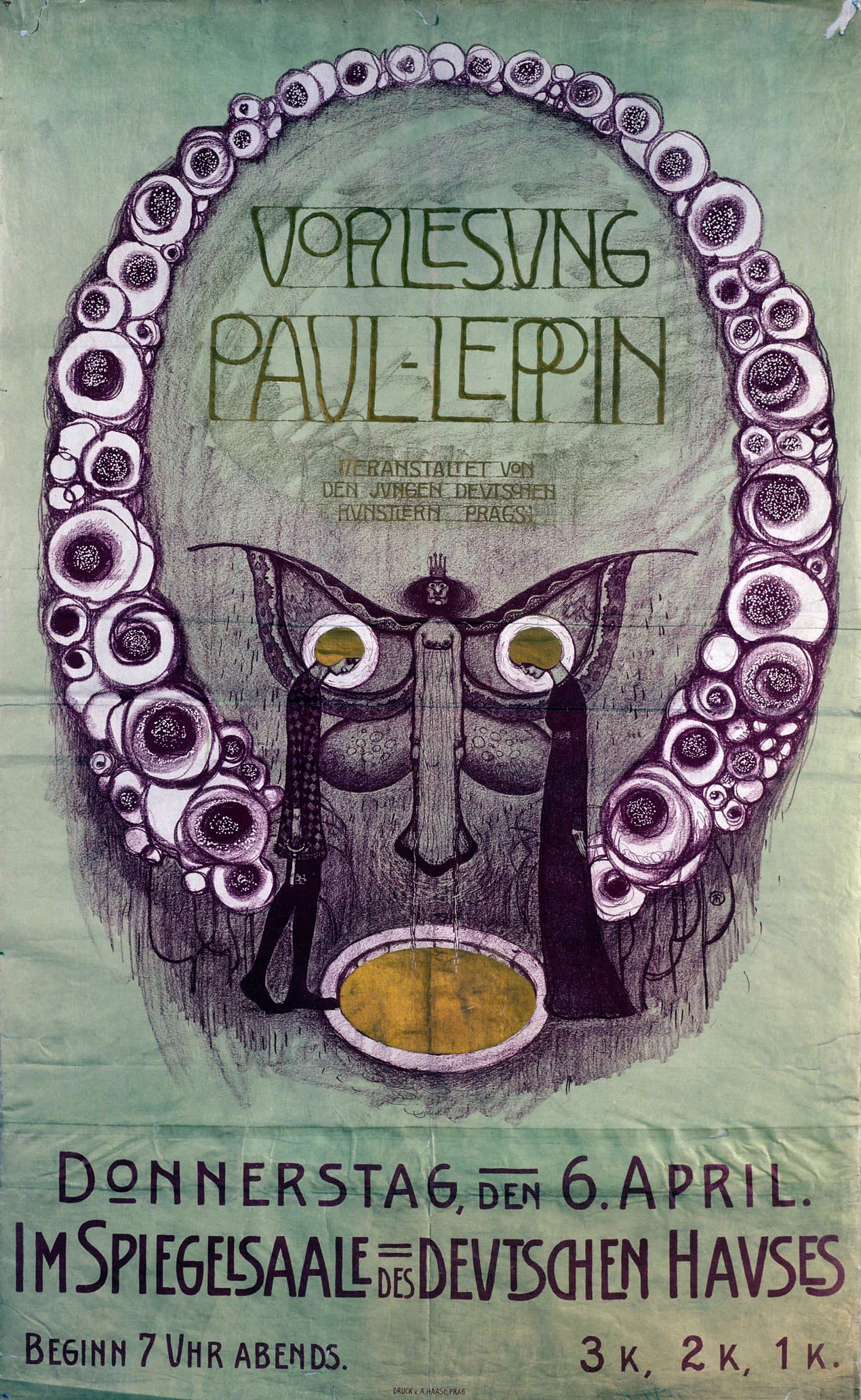 Náhledový obrázek předmětu Vorlesung Paul Leppin, veranstelter von den jungen Deutschen Künstlern Praga