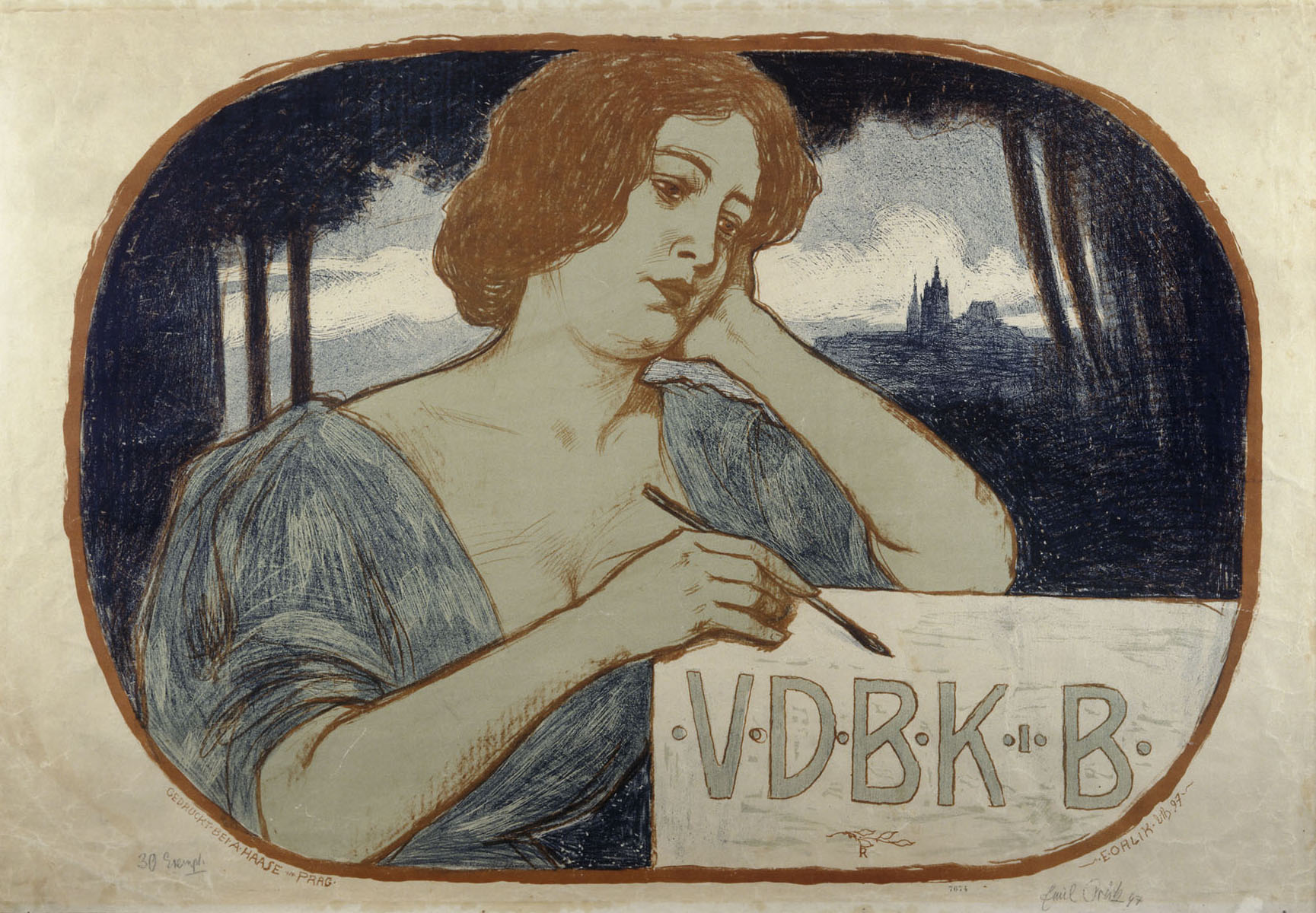 Náhledový obrázek V.D.B.K.B, svaz německých umělců v Čechách - 1
