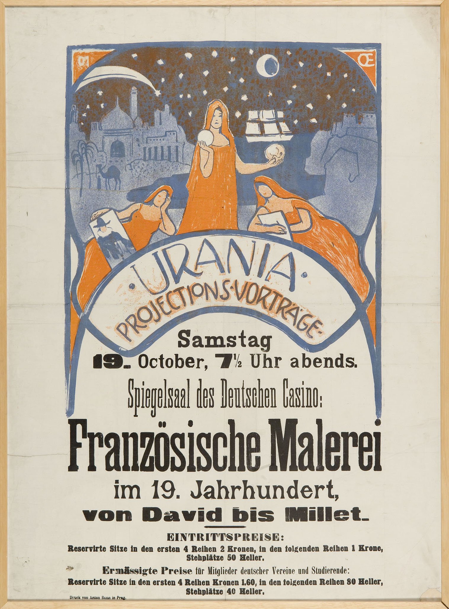 Náhledový obrázek Franzözische Malerei im 19. Jahr. von David bis Millet, Urania Praha - 1