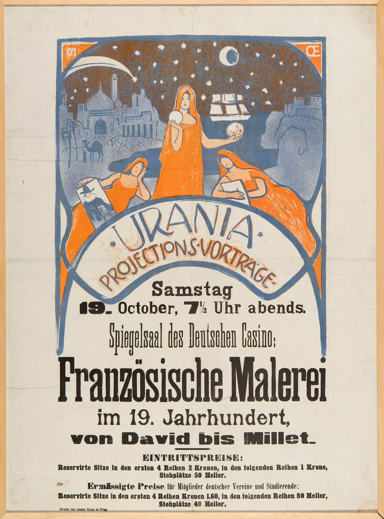 Náhledový obrázek předmětu Franzözische Malerei im 19. Jahr. von David bis Millet, Urania Praha