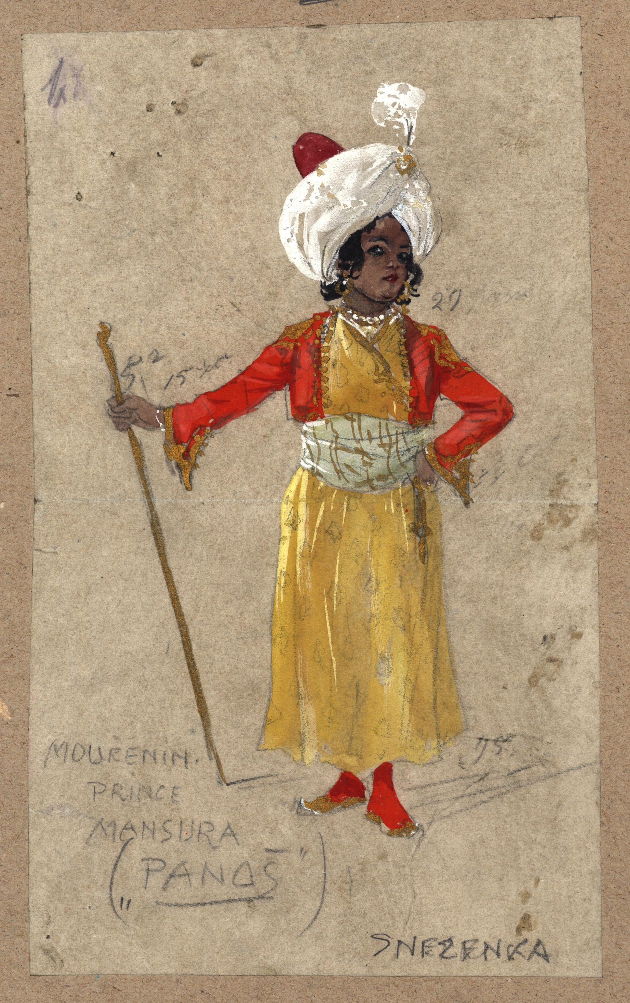 Náhledový obrázek SNĚŽENKA: mouřenín prince Mansura - 1
