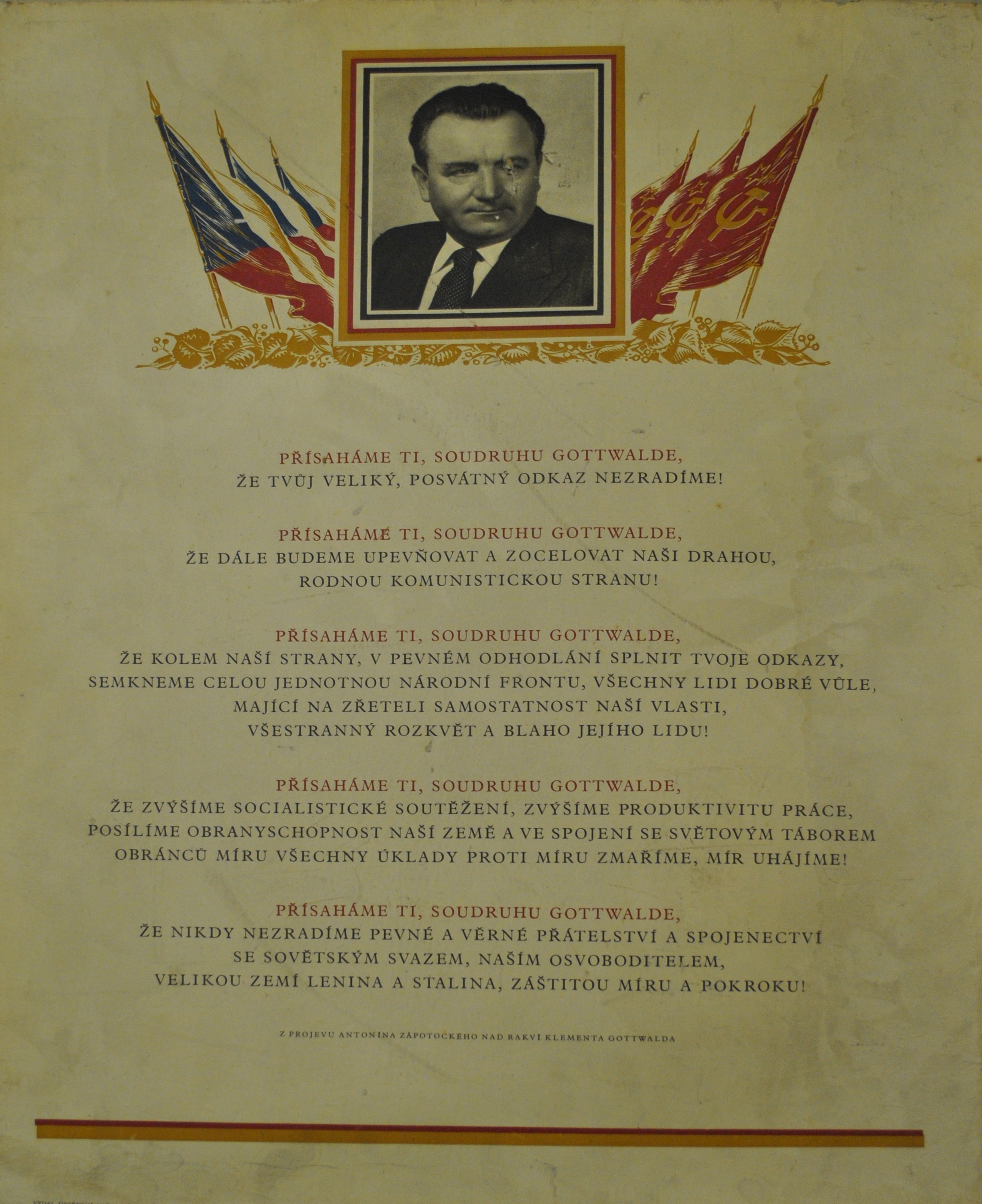 Náhledový obrázek Přísaha Klementu Gottwaldovi - 1