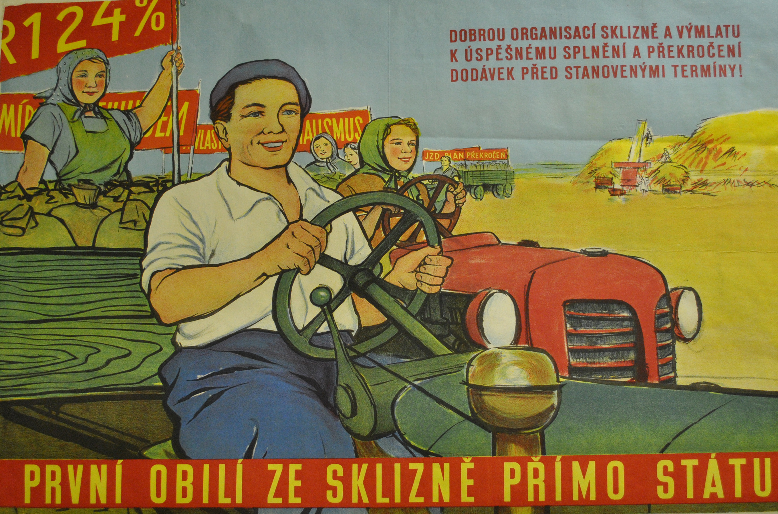 Náhledový obrázek Budovatelský plakát - 1