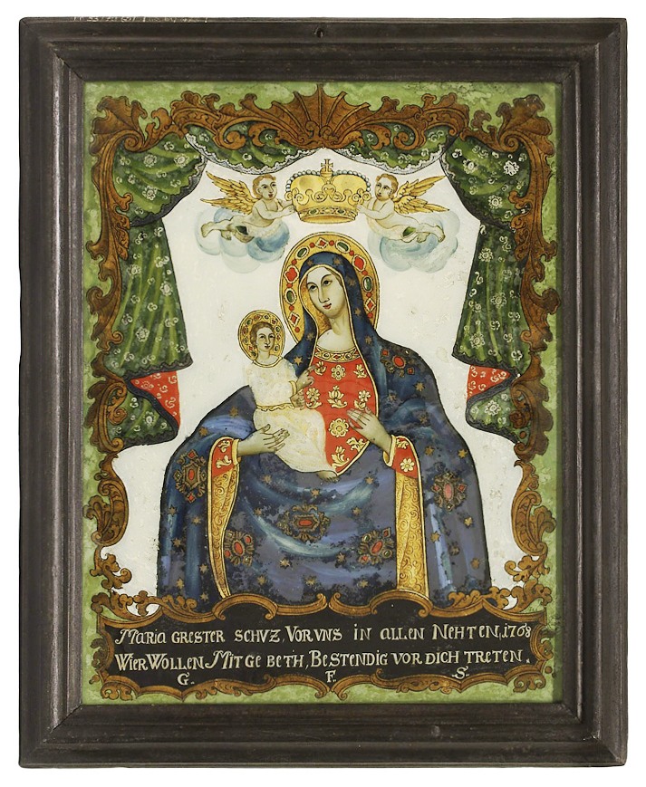 Náhledový obrázek Trůnící P. Maria s Ježíškem - 1