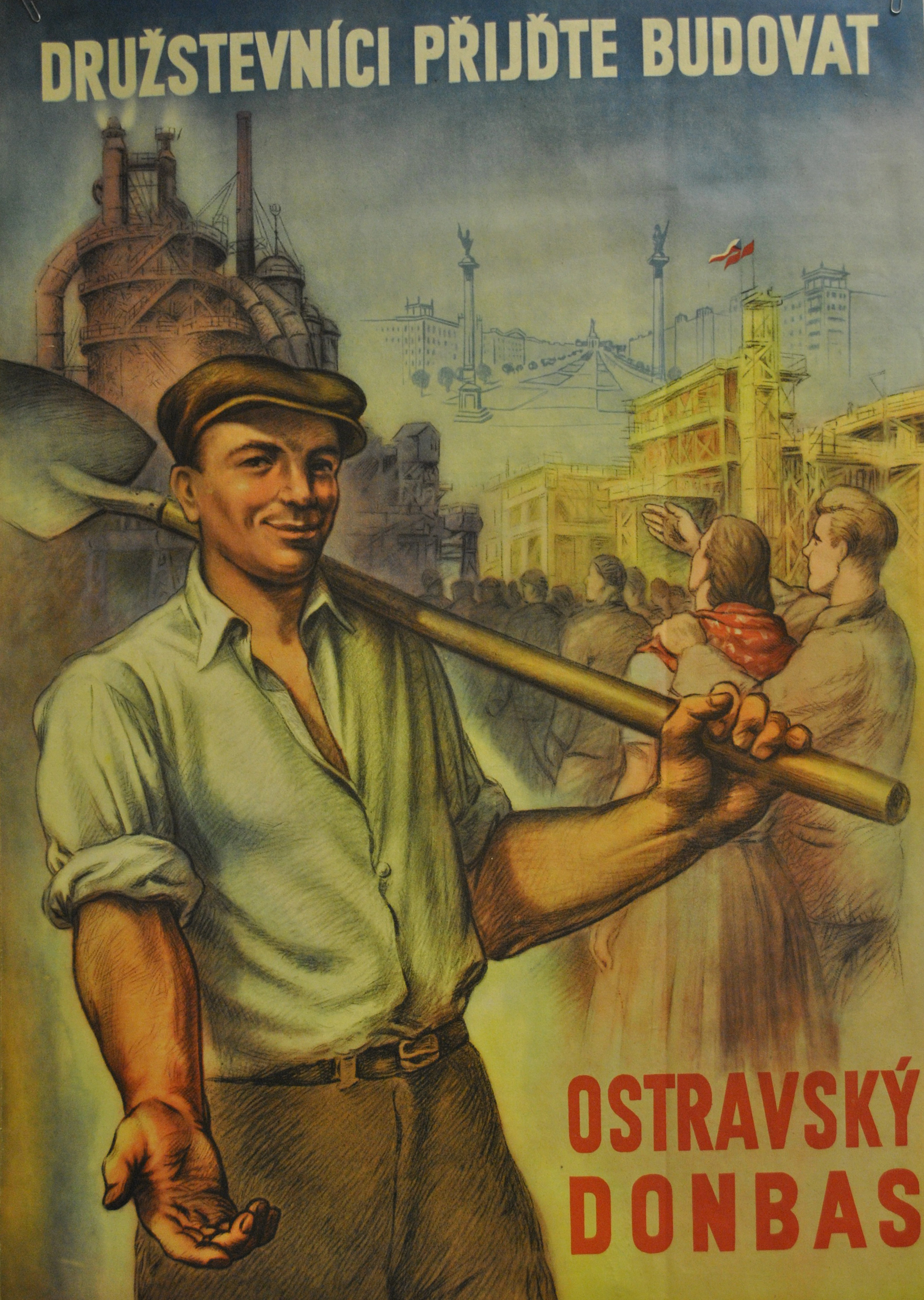 Náhledový obrázek Budovatelský plakát - 1