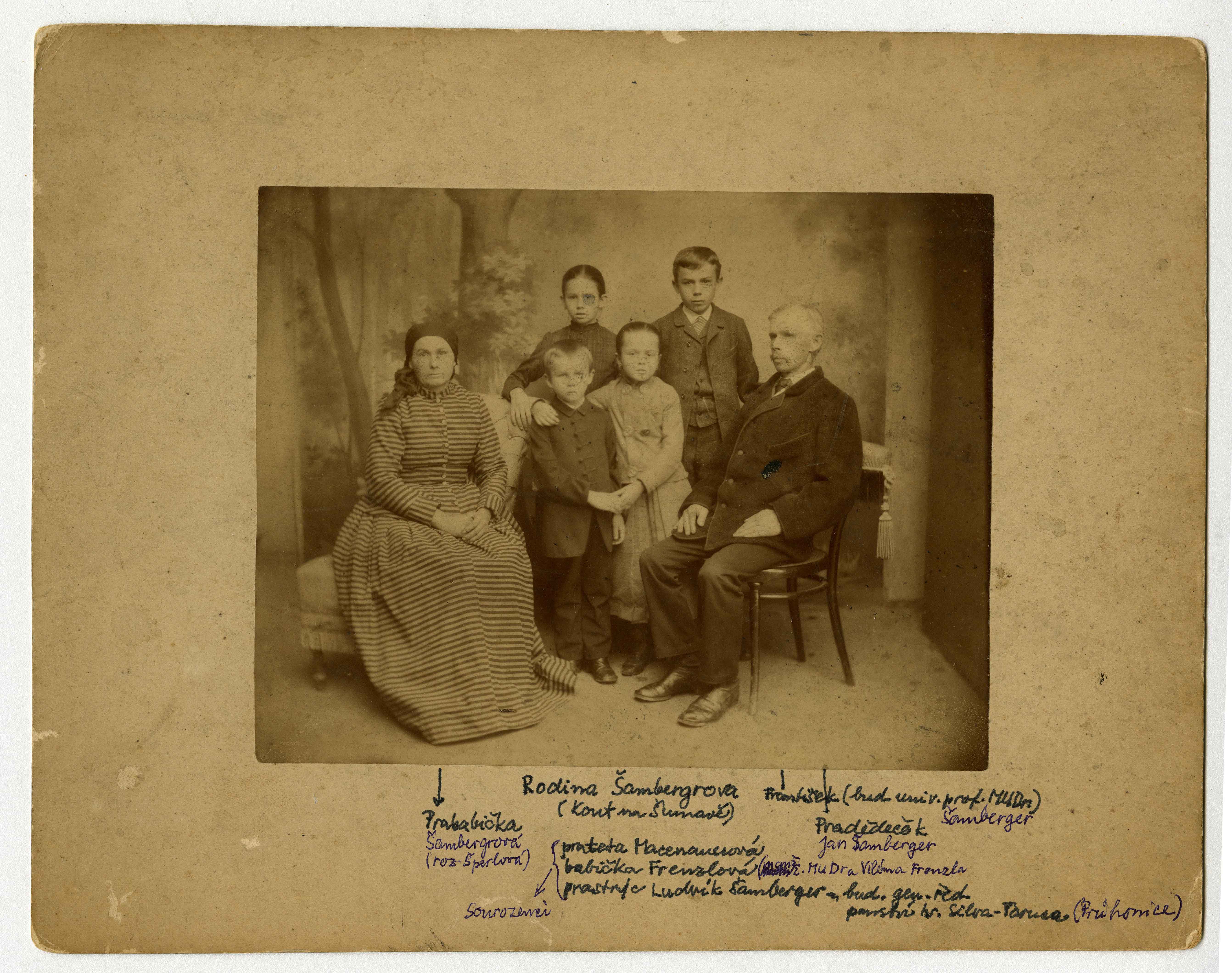 Náhledový obrázek Rodina Prof. MUDr. Františka Šambergra (1871 - 1944) - 1